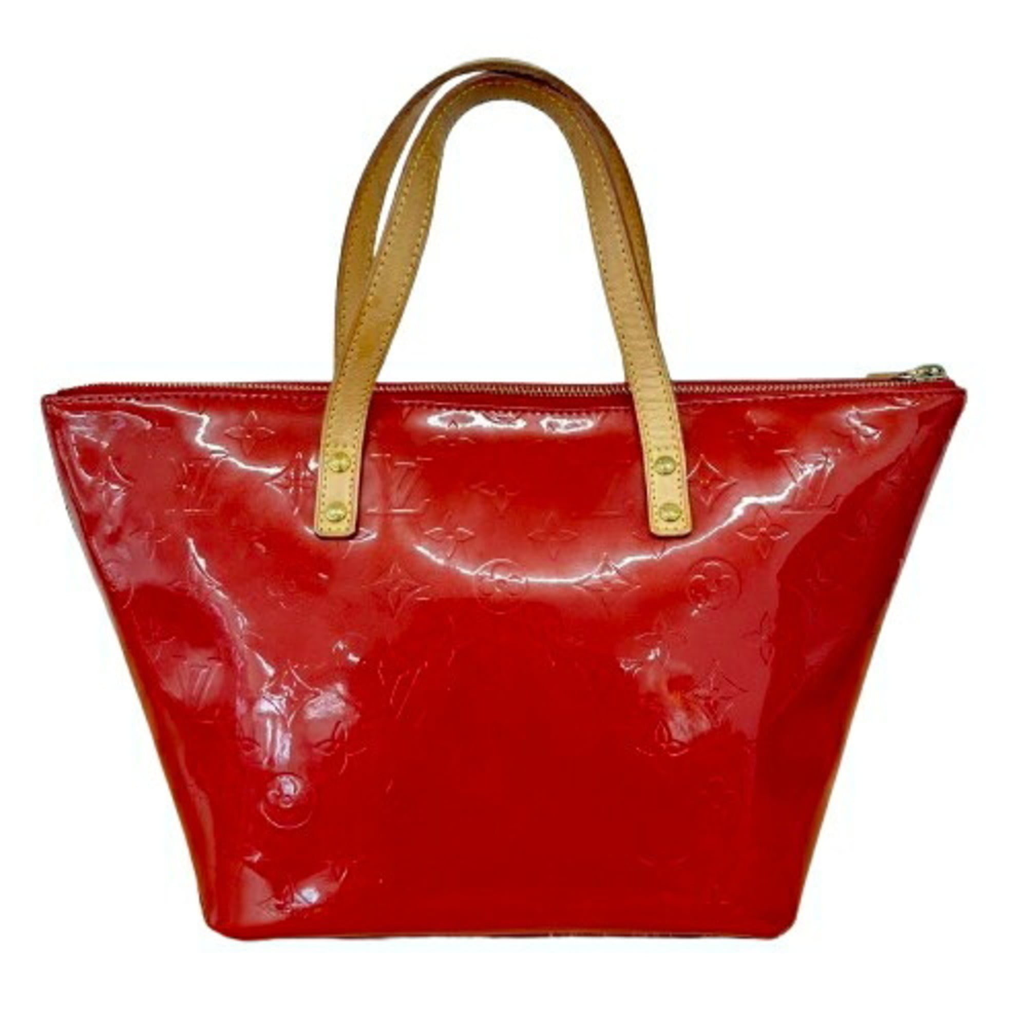 Louis Vuitton Vernis Red Color Leather Tote Bag