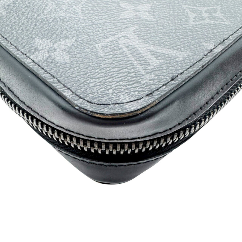 Louis Vuitton Black Gray Monogram Eclipse Monogram Eclipse Long Wallet