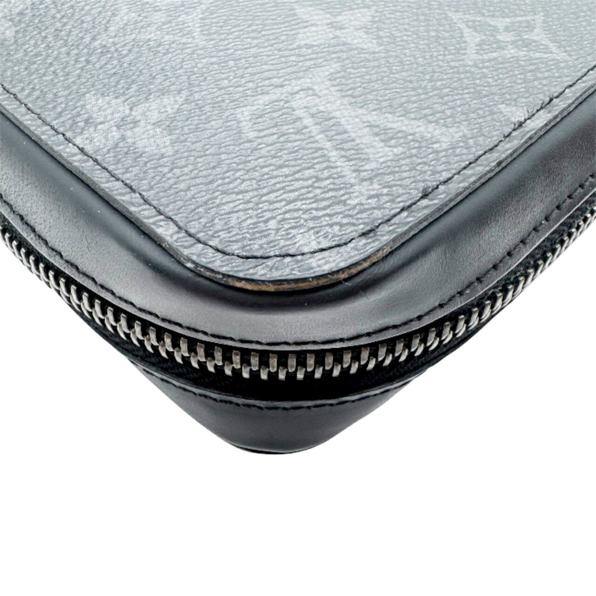 Louis Vuitton Black Gray Monogram Eclipse Monogram Eclipse Long Wallet