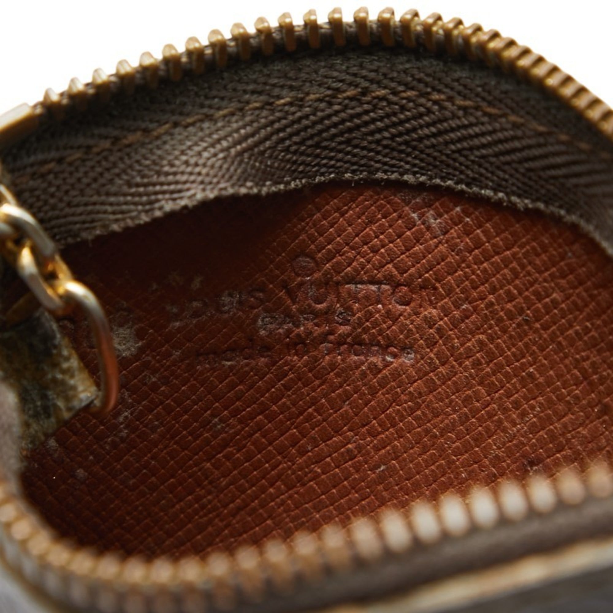 Louis Vuitton Brown Pvc Leather Coin Purse/Coin Case