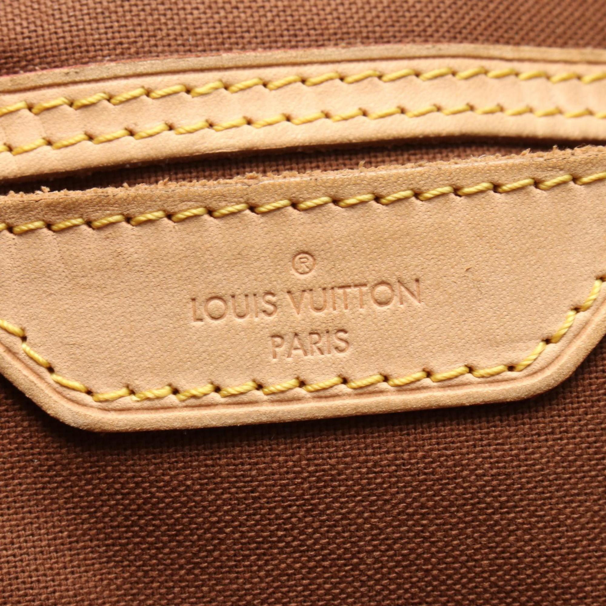 Louis Vuitton Brown Coated Canvas Shoulder Bag