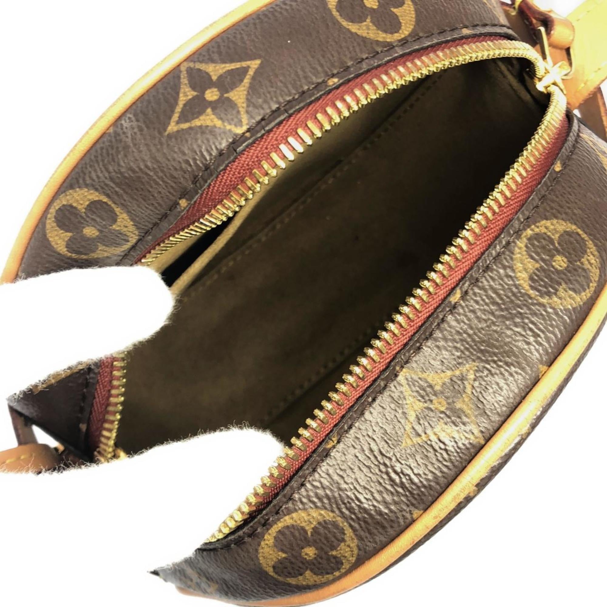 Louis Vuitton Brown Coated Canvas Shoulder Bag