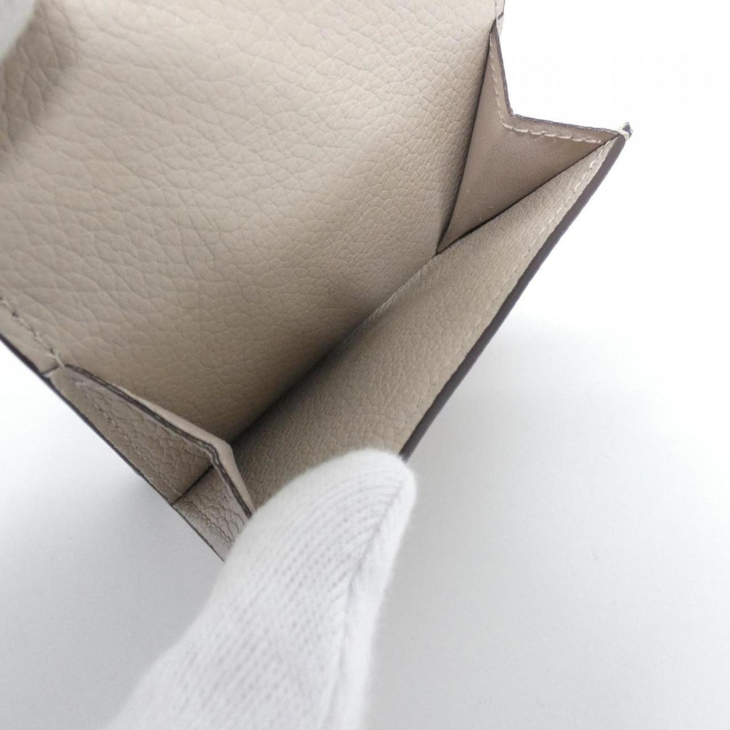 Louis Vuitton Grayish Leather Wallet (Tri-Fold)