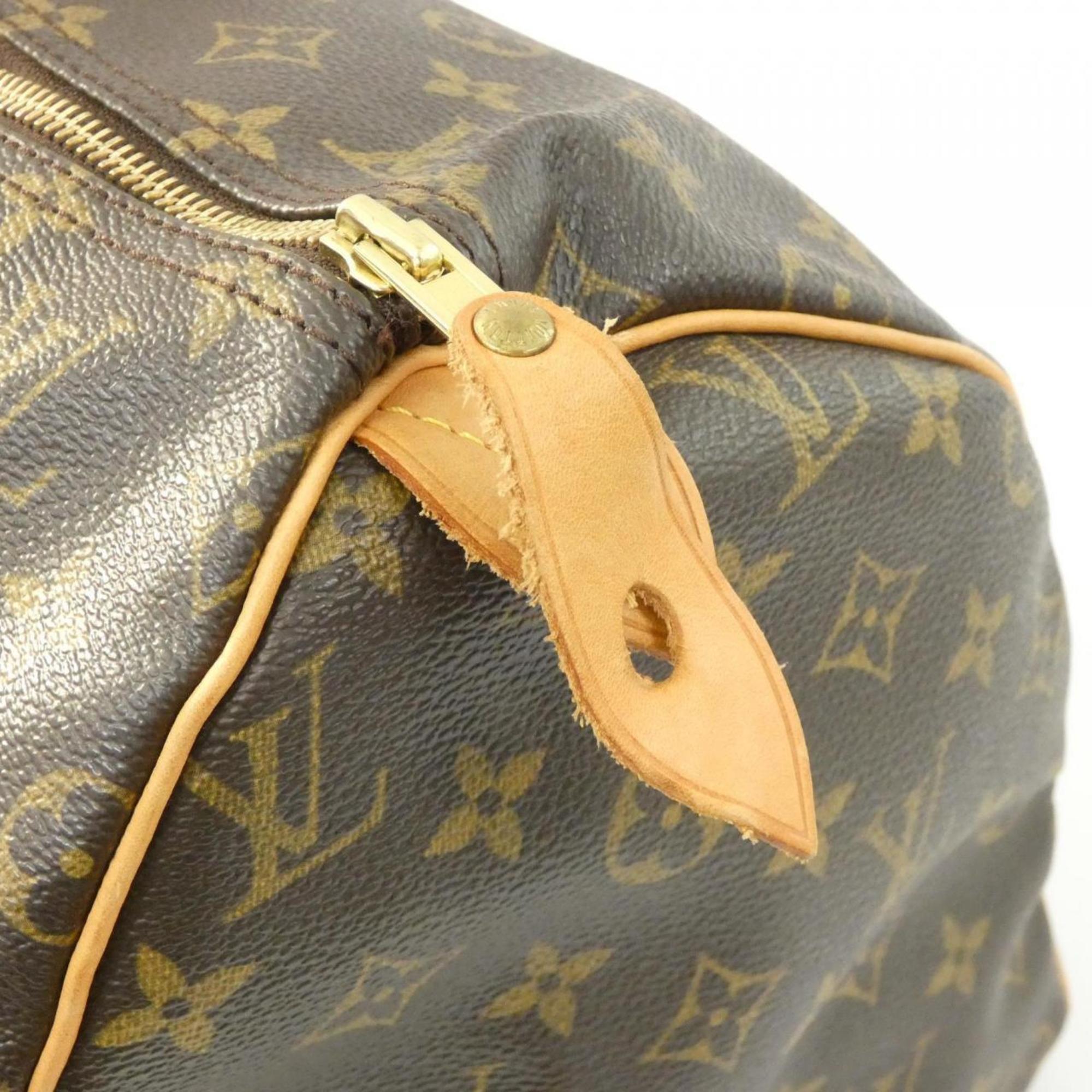 Louis Vuitton Marron Coated Canvas Boston Bag