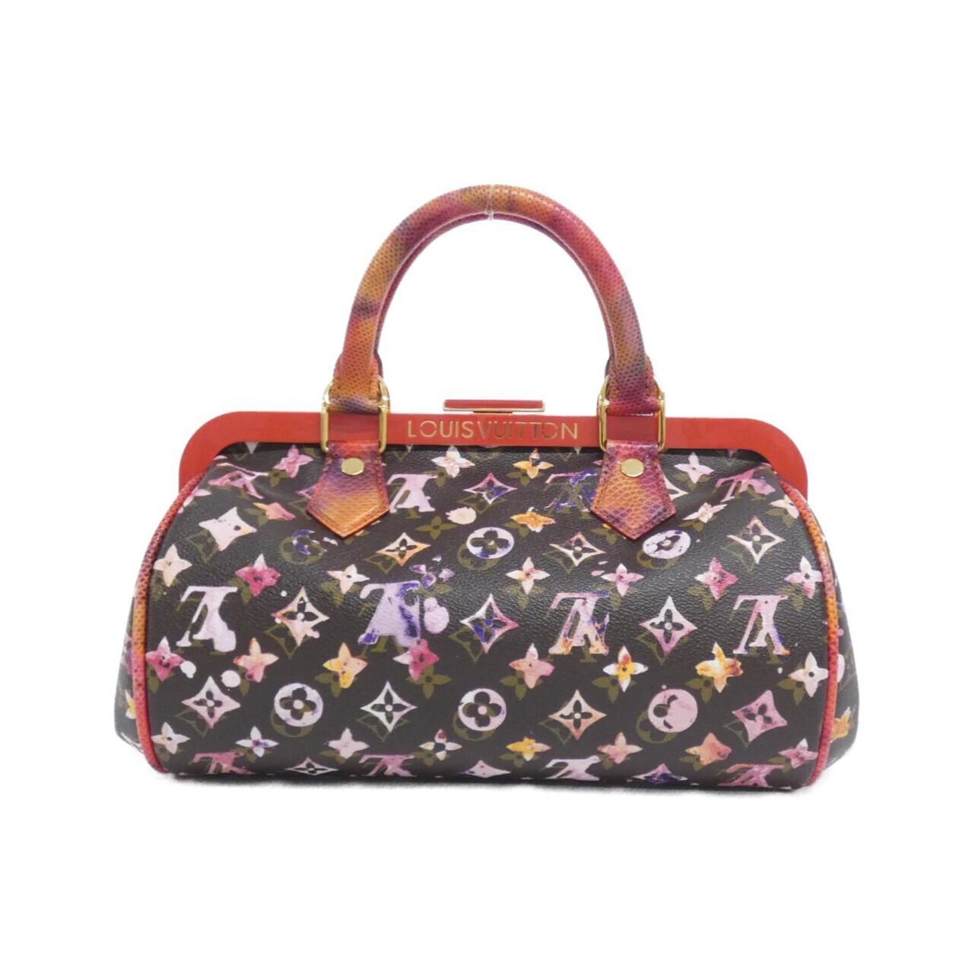 Louis Vuitton Brown Coated Canvas Handbag