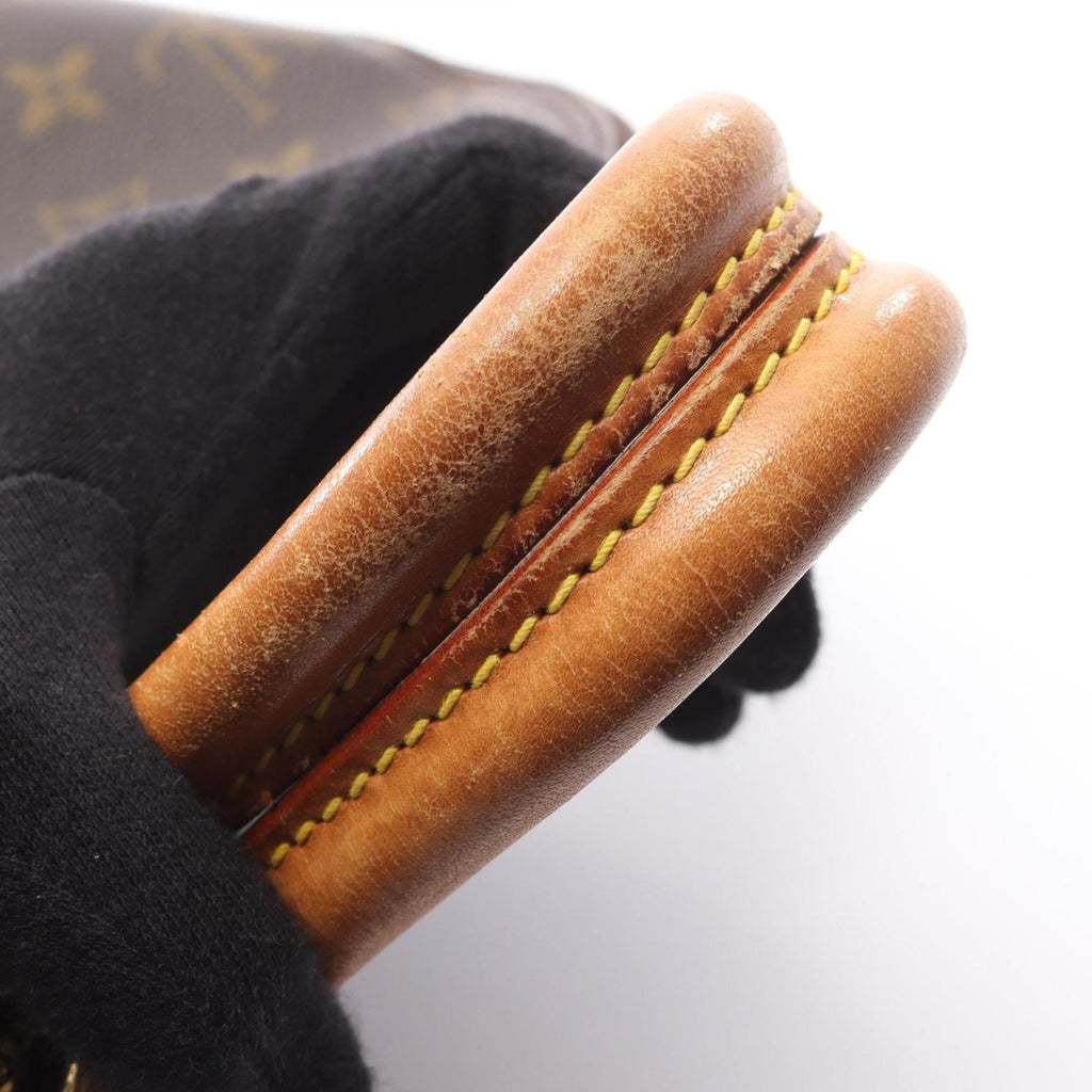 Louis Vuitton Brown Coated Canvas Leather Monogram Handbag