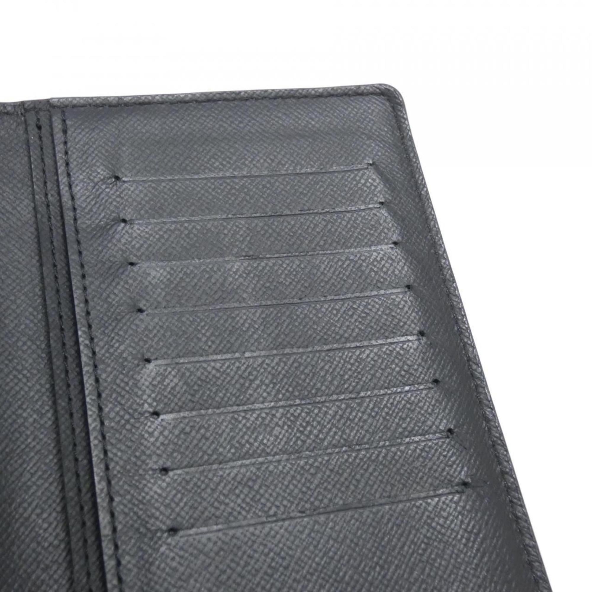 Louis Vuitton Blue Navy Black Coated Canvas Long Wallet