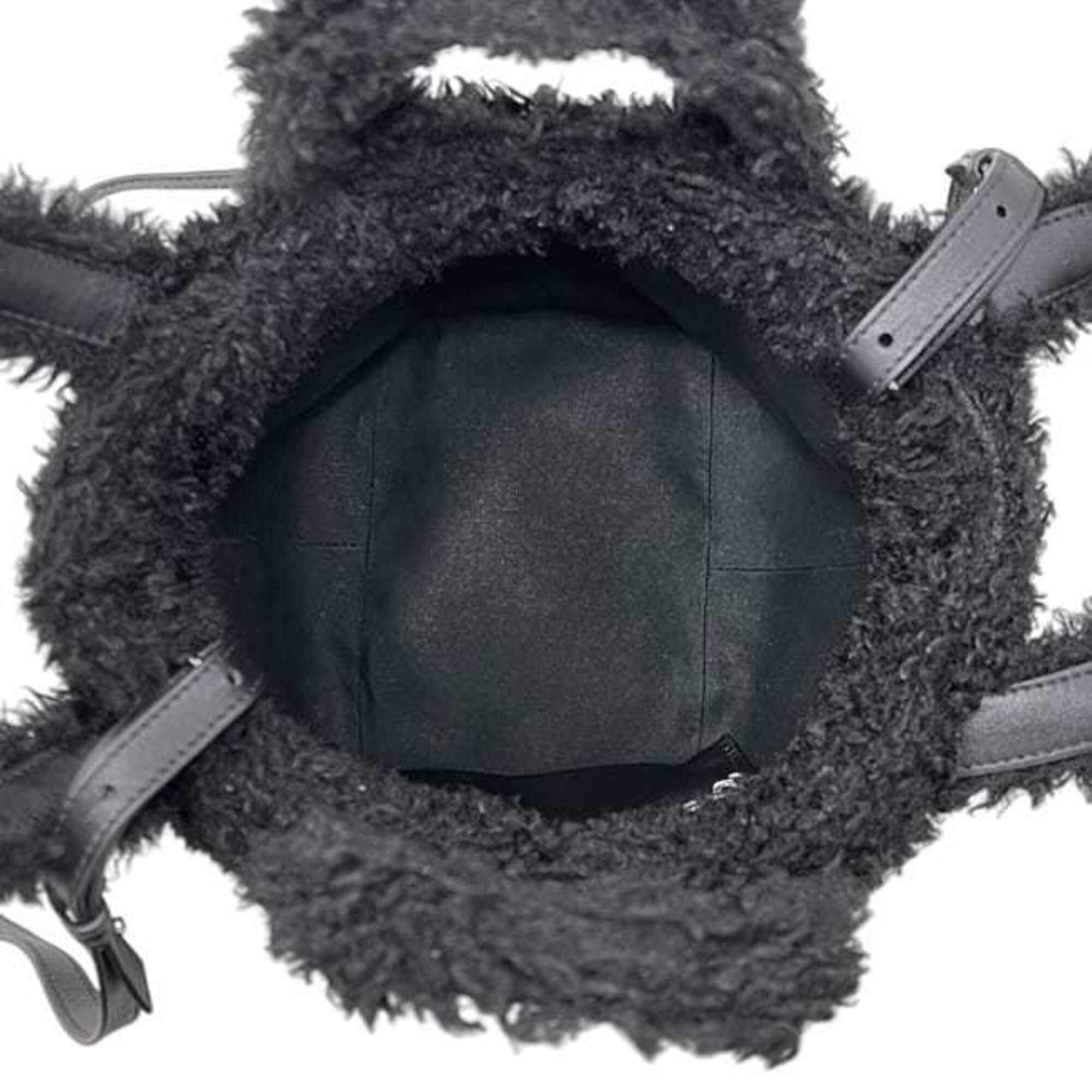 Balenciaga Black Polyester Leather Shoulder