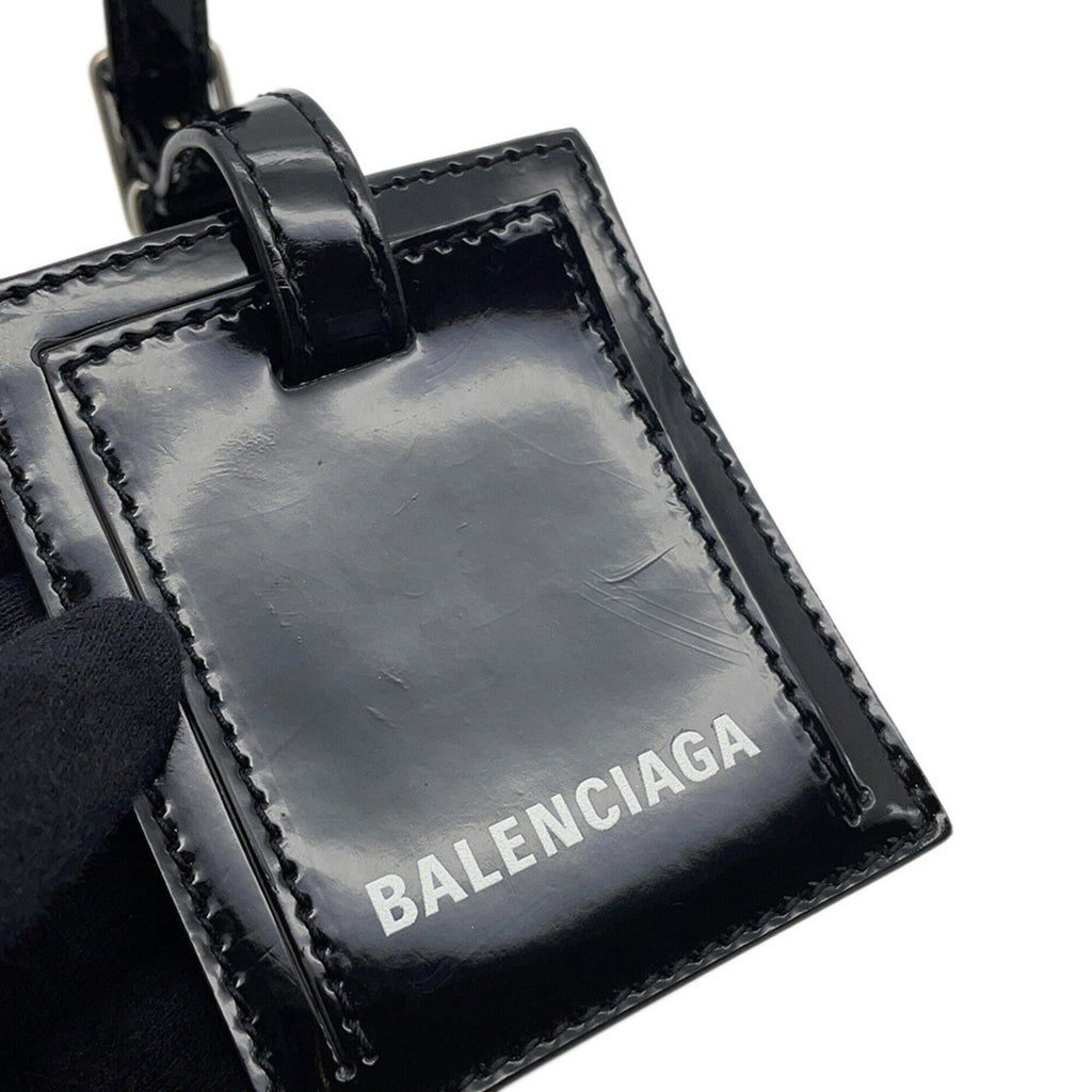 Balenciaga Black Patent Leather Handbag Shoulder