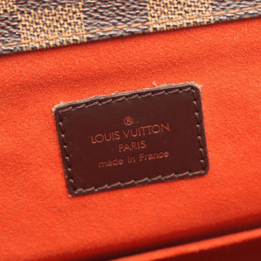 Louis Vuitton Brown Coated Canvas Pvc Leather Damier Canvas Tote Bag