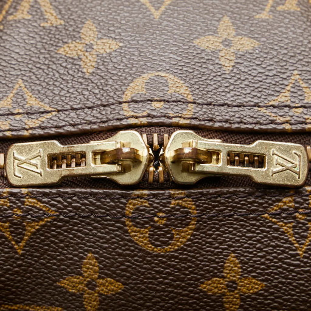 Louis Vuitton Brown Pvc Leather Boston Bag