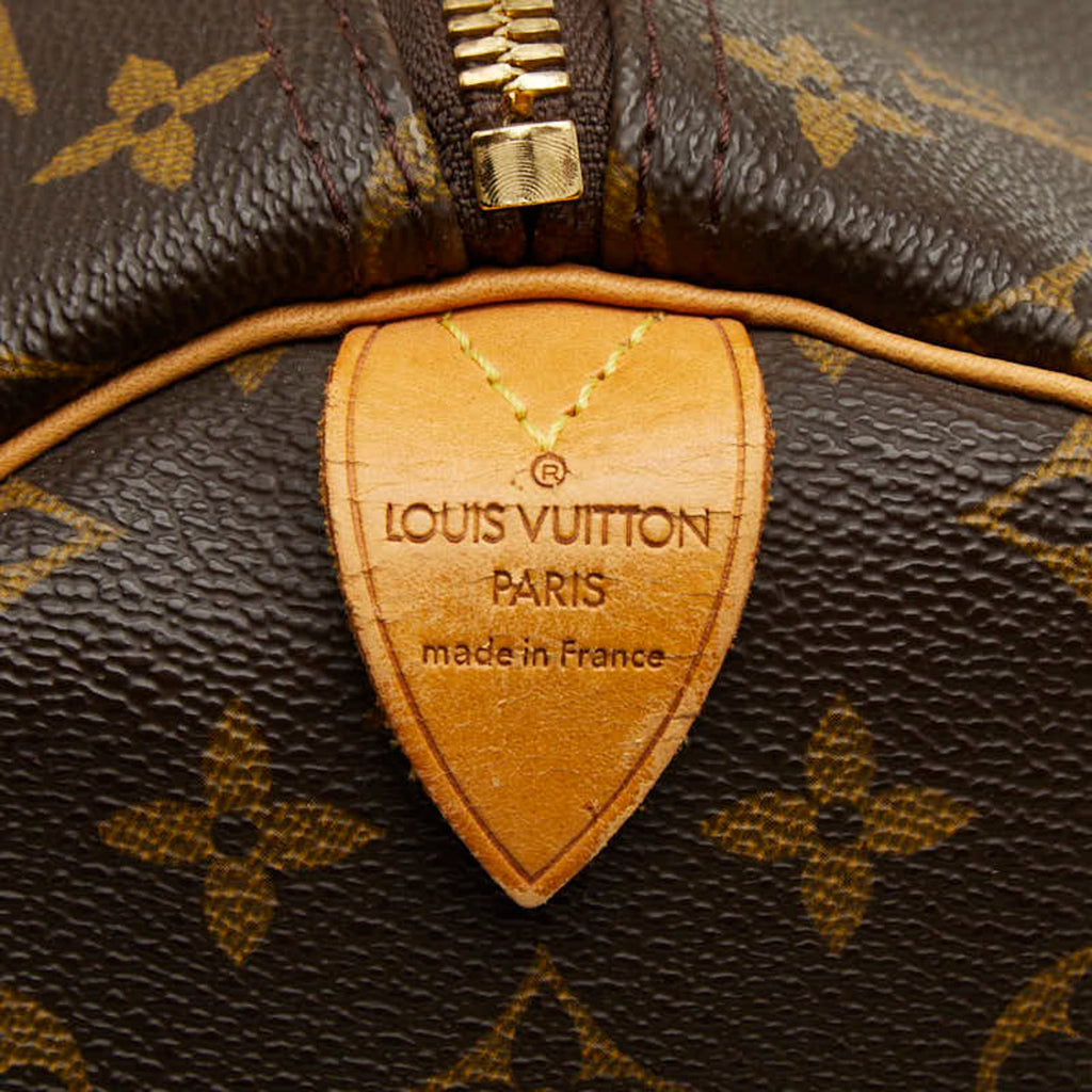 Louis Vuitton Brown Pvc Leather Boston Bag