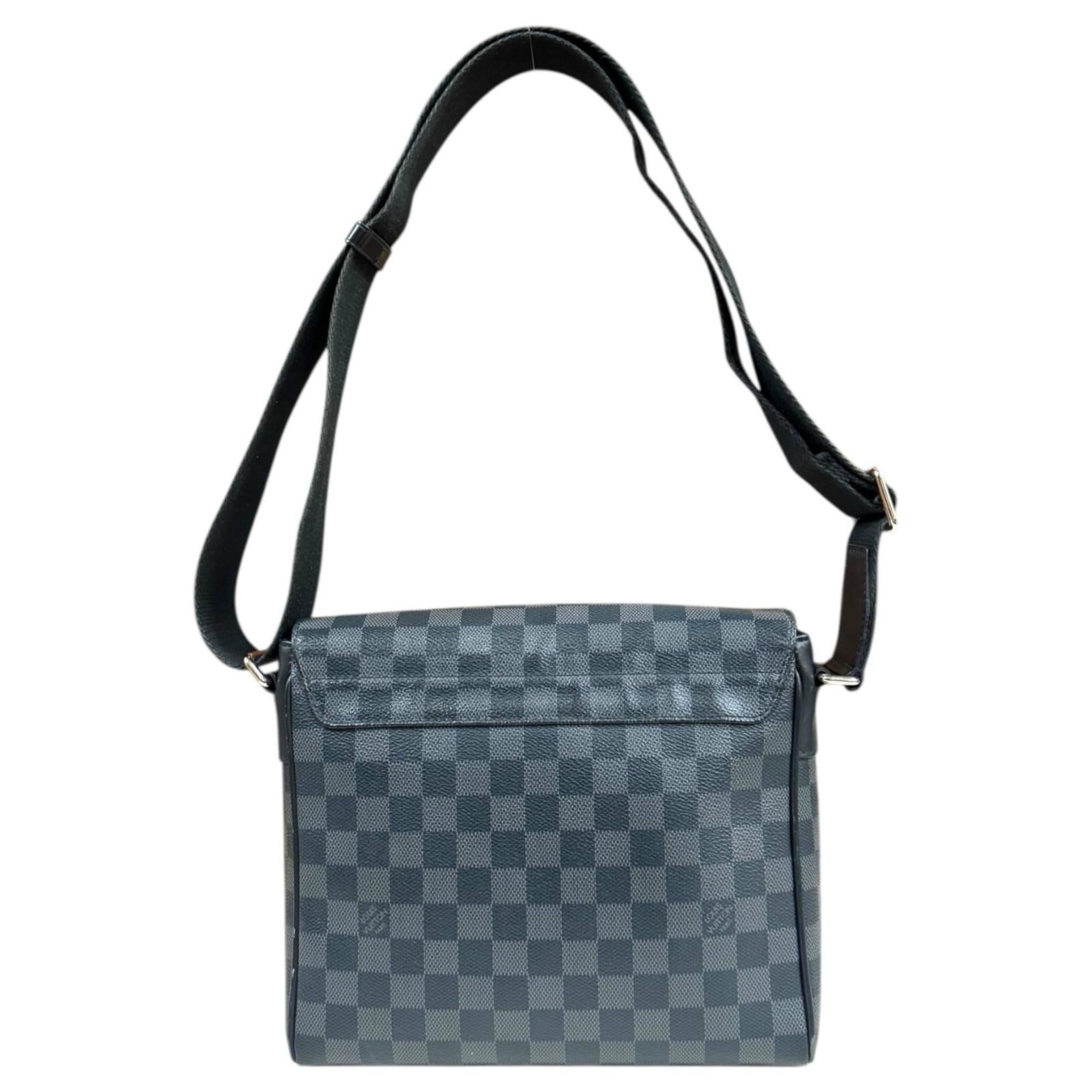 Louis Vuitton Black Gray Or Damier Graphite Shoulder Bag