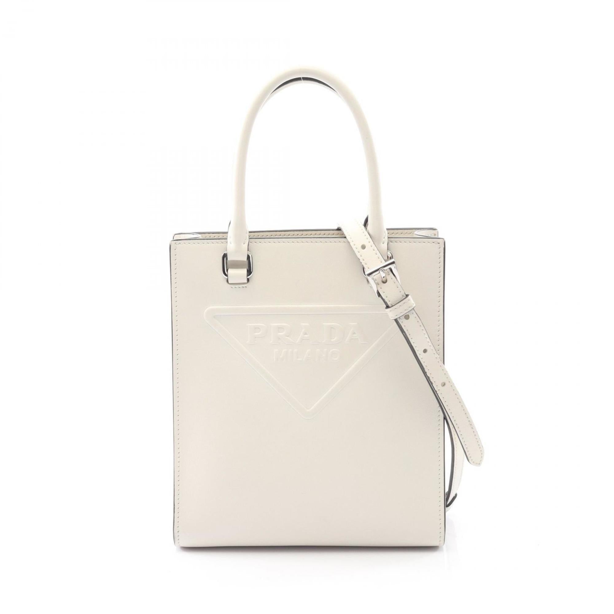 Prada White Leather Handbag