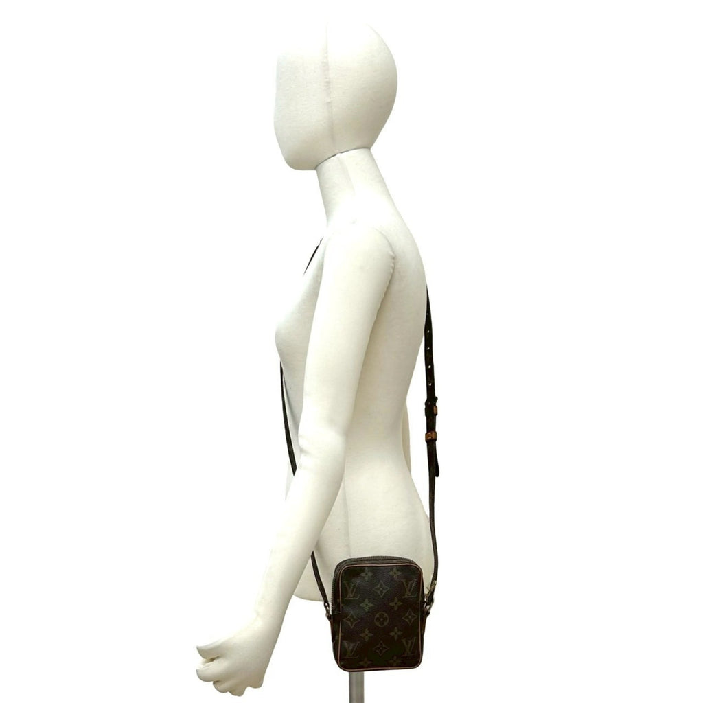 Louis Vuitton Brown Leather Pvc Pochette Shoulder Bag