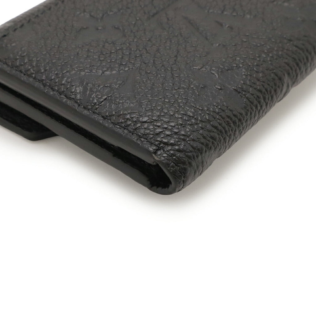 Louis Vuitton Black Noir Monogram Empreinte Leather Wallet (Tri-Fold)