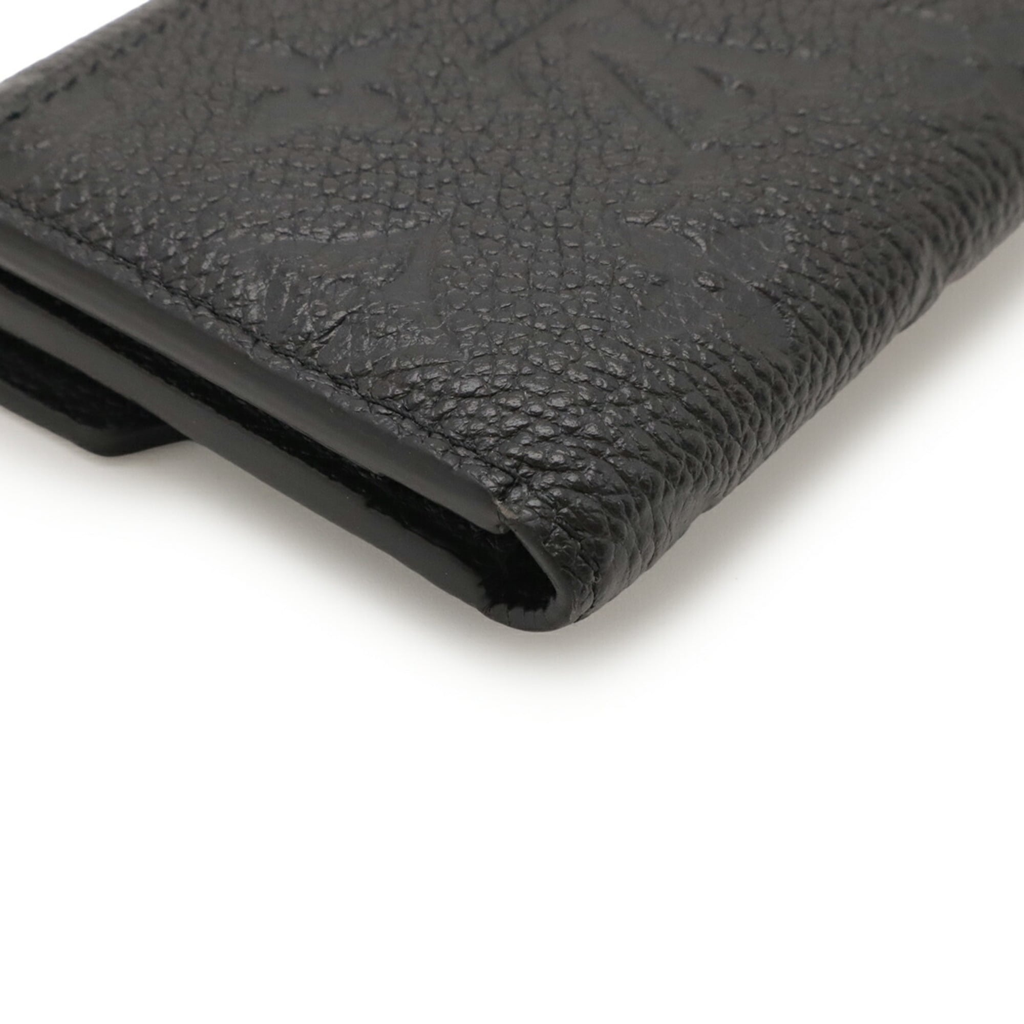 Louis Vuitton Black Noir Monogram Empreinte Leather Wallet (Tri-Fold)