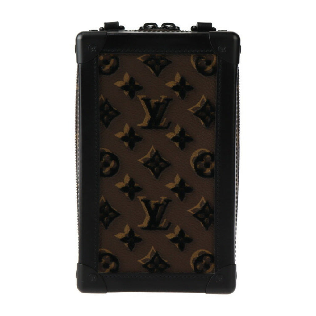 Louis Vuitton Black Brown Monogram Monogram Handbag Pochette Shoulder Bag