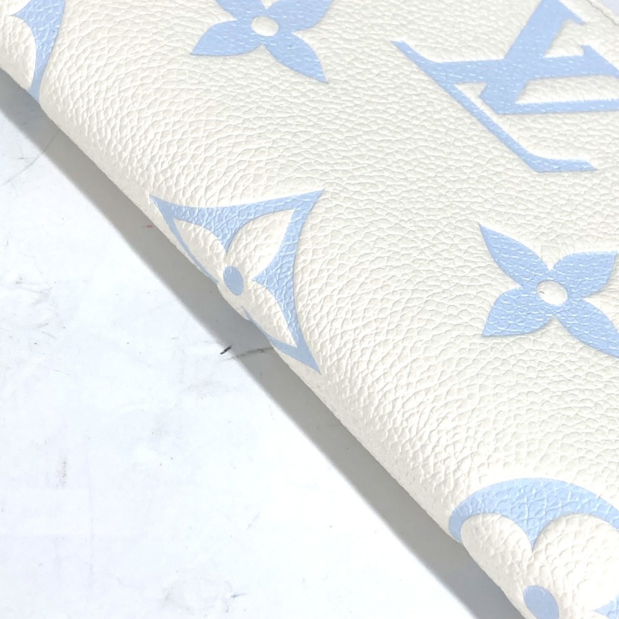 Louis Vuitton Monogram Empreinte Blue White Monogram Empreinte Long Bill Wallet