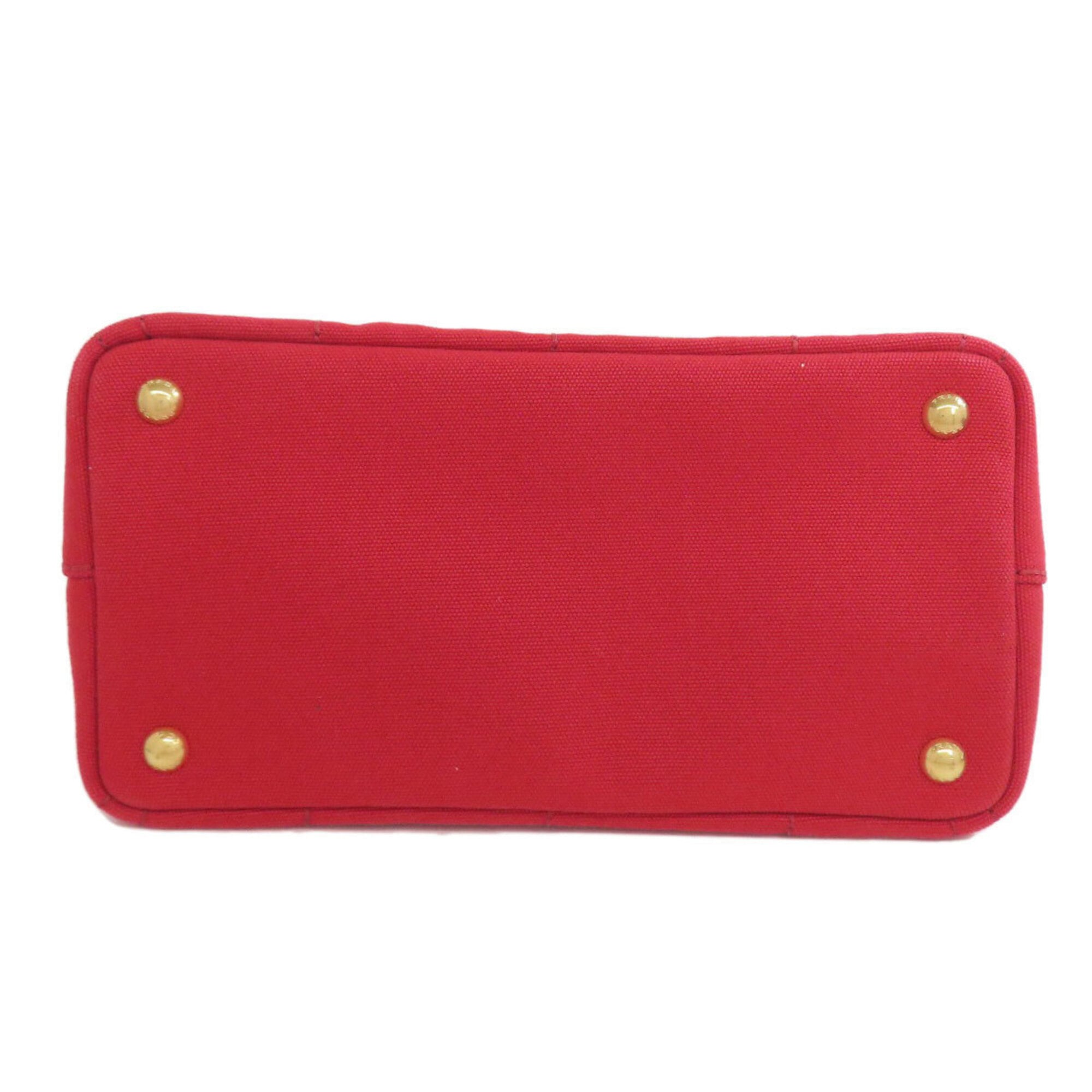 Prada Red Color Canapa Handbag