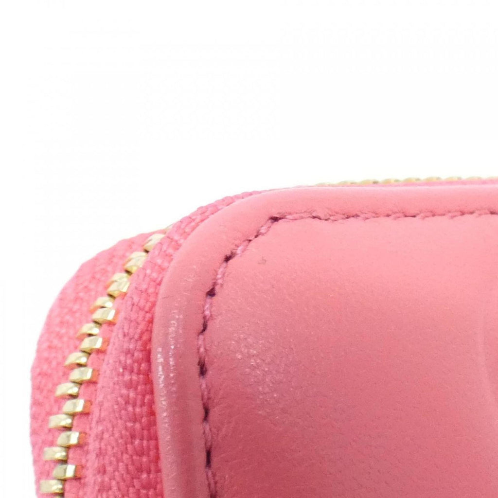 Louis Vuitton Gold Pink Leather Long Bill Wallet