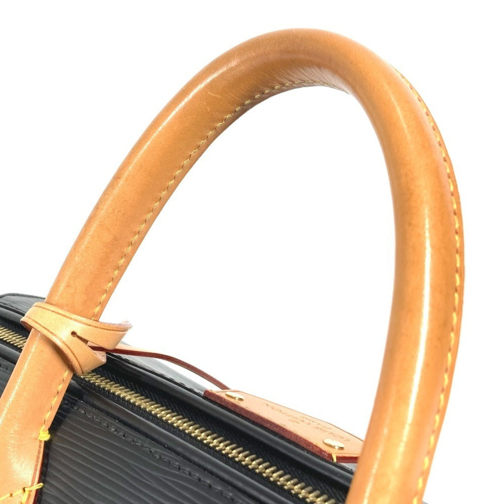Louis Vuitton Black Noir Epi Leather Boston Bag Handbag Shoulder Bag