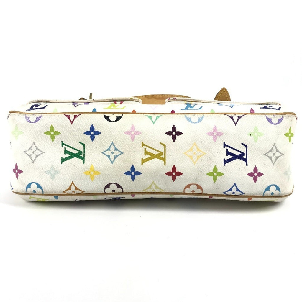 Louis Vuitton Blanc White Monogram Multicolore Shoulder Bag