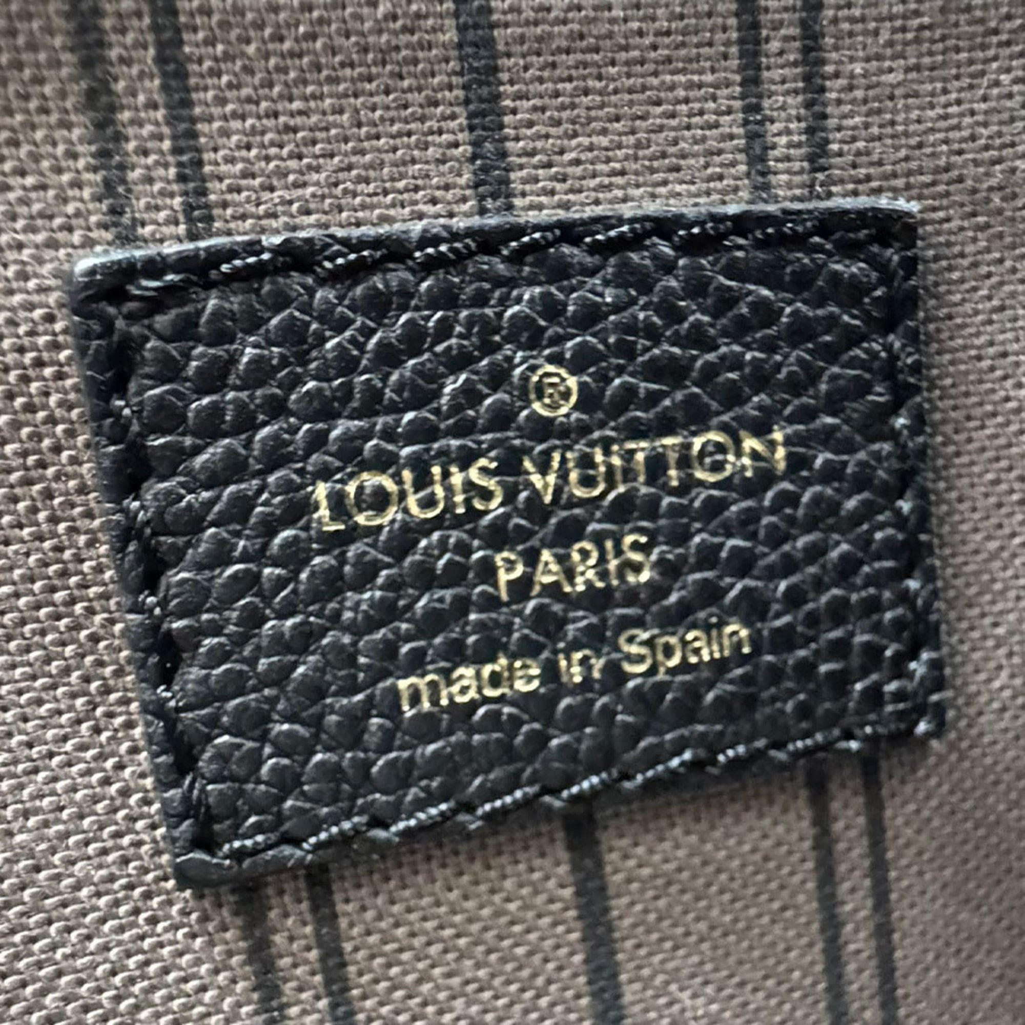 Louis Vuitton Black Monogram Empreinte Backpack