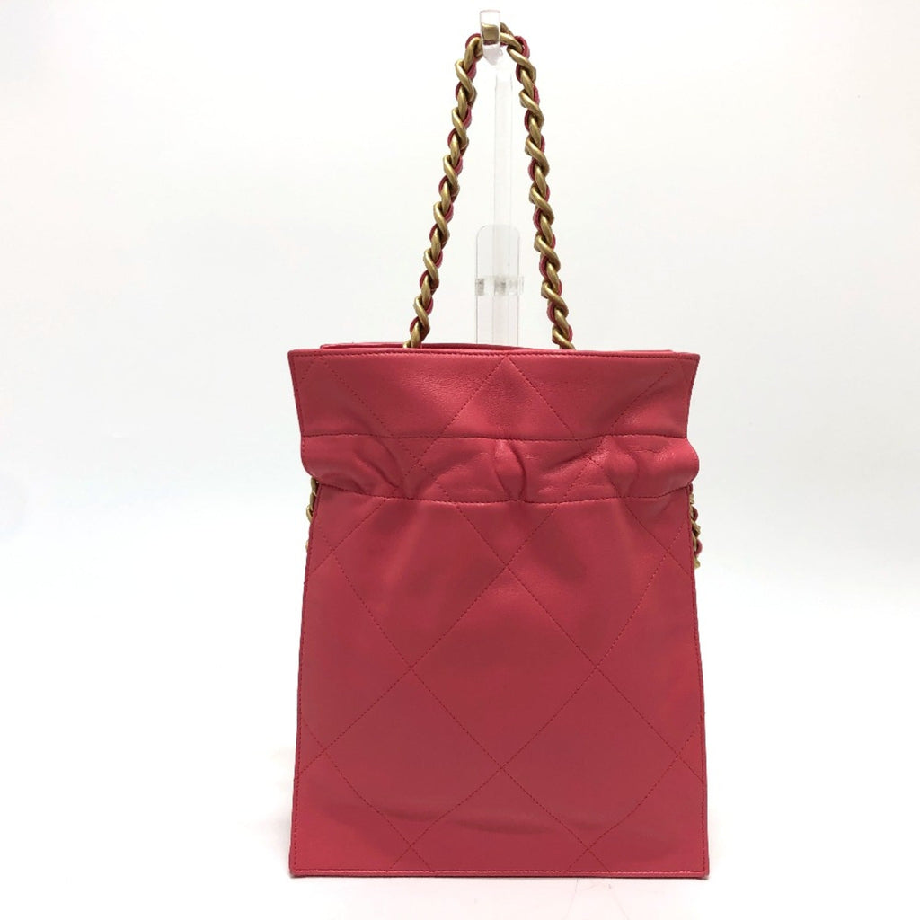 Chanel Pink Leather Handbag