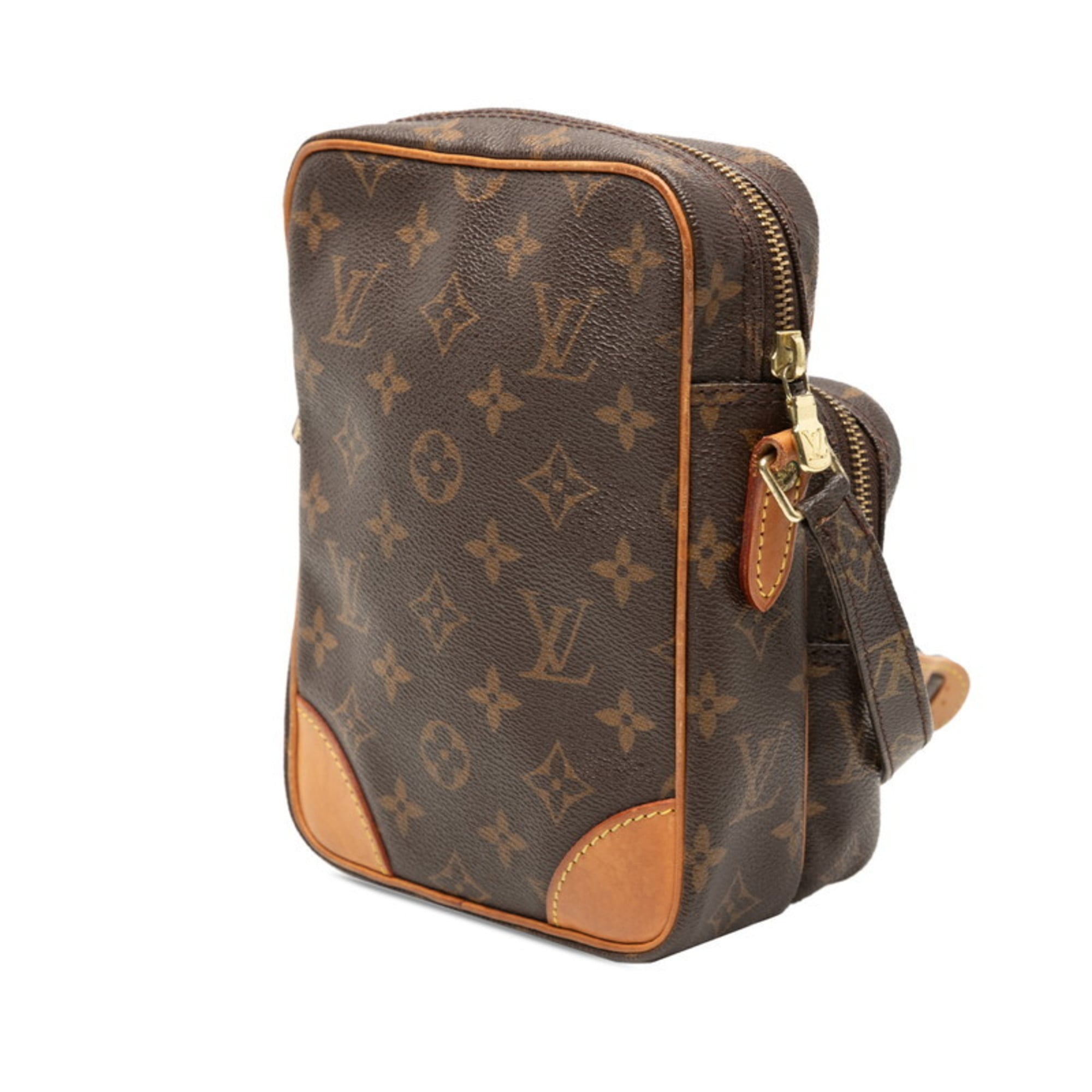 Louis Vuitton Brown Pvc Leather Shoulder Bag