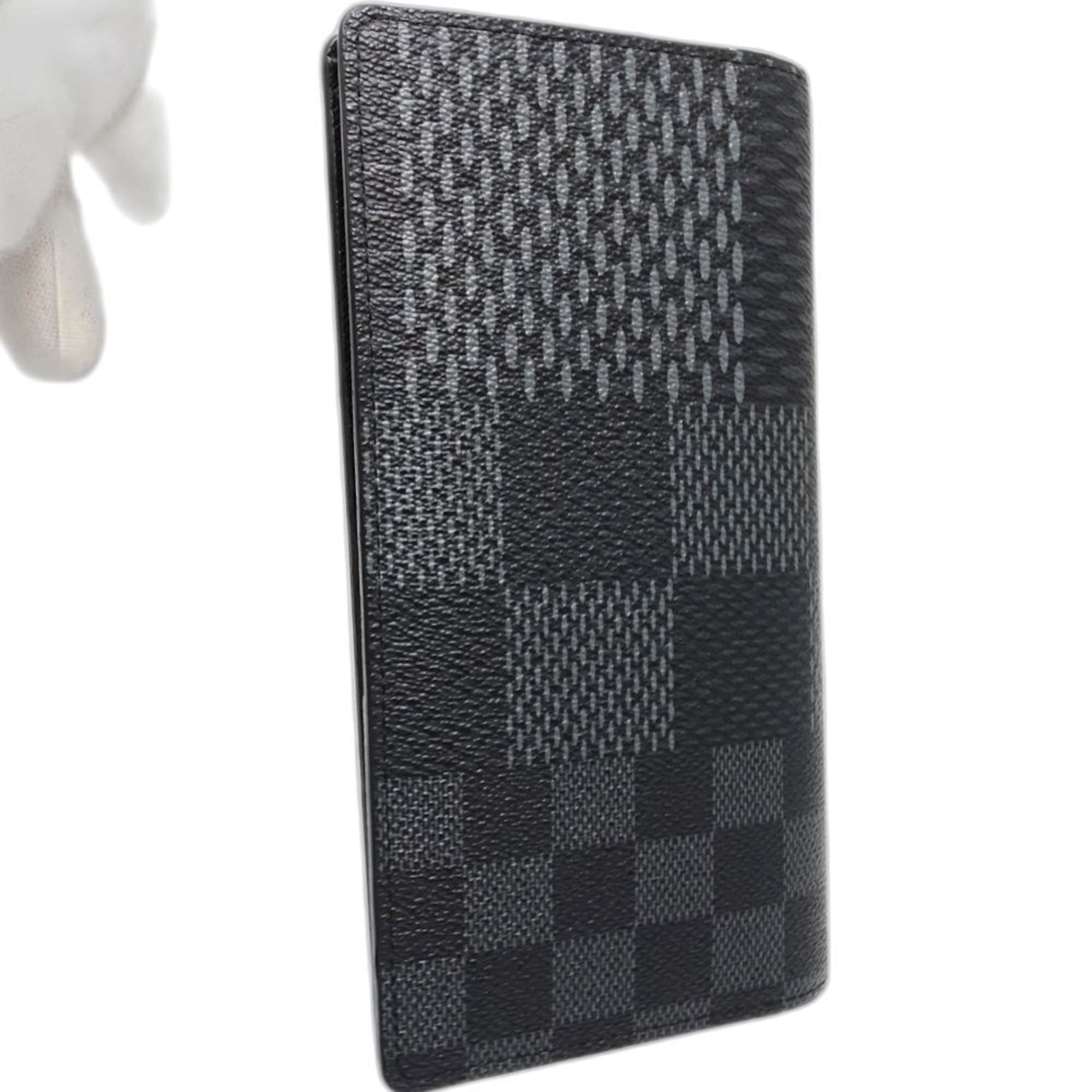 Louis Vuitton Black Canvas Long Wallet