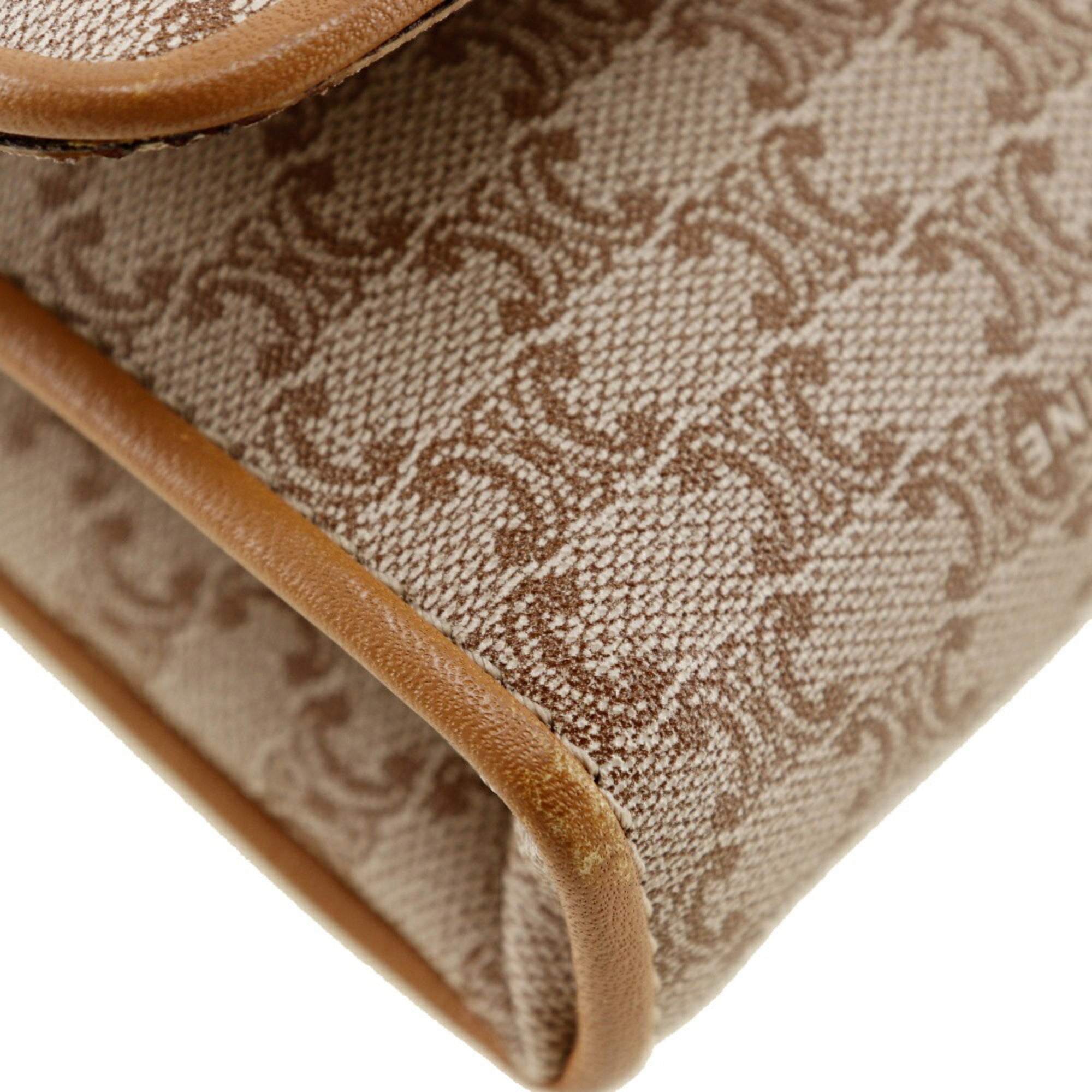 Celine Macadam Beige Pvc Leather Shoulder Bag