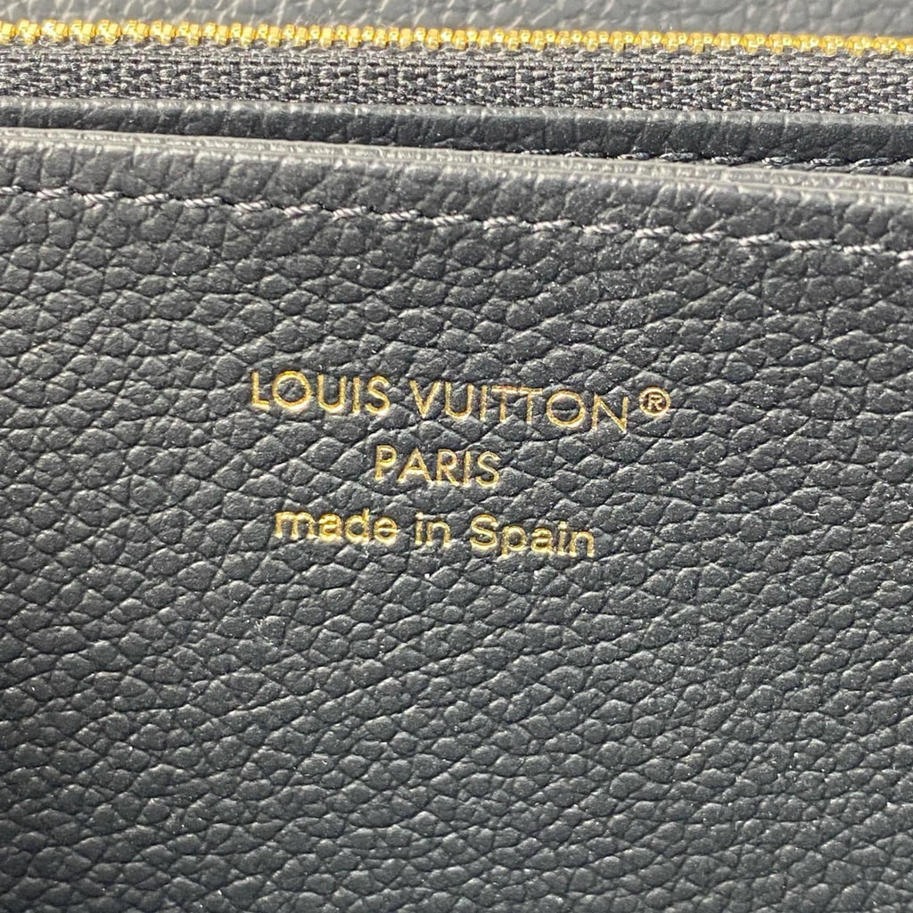 Louis Vuitton Black Leather Long Wallet
