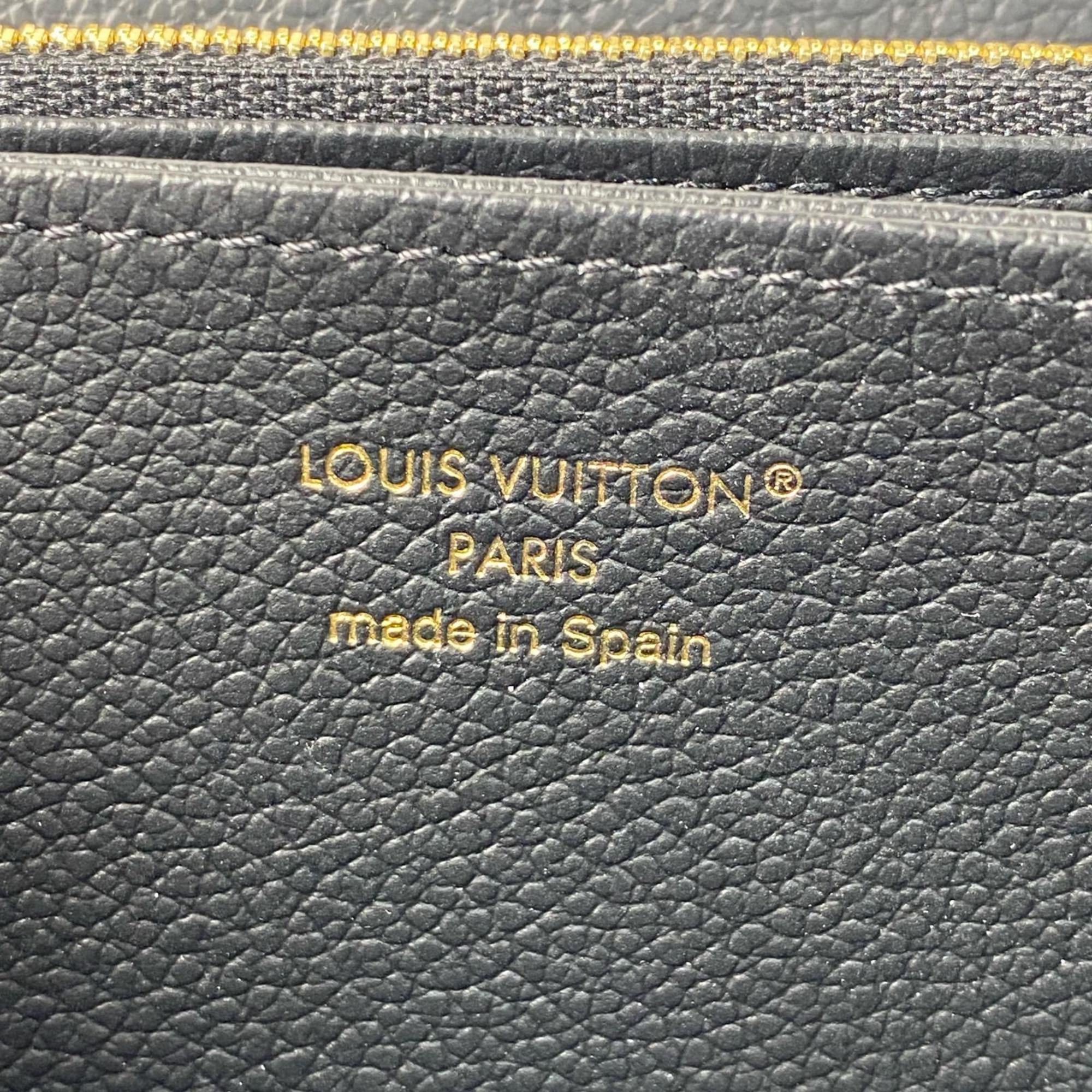 Louis Vuitton Black Leather Long Wallet