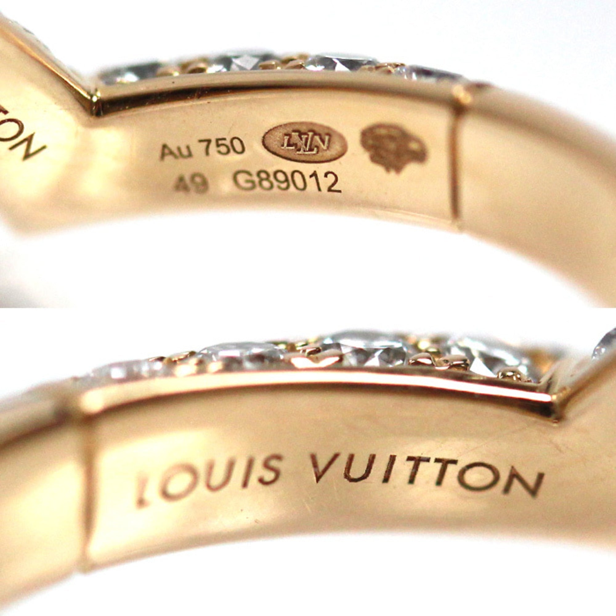 Louis Vuitton Pink Gold (18K) Band Ring
