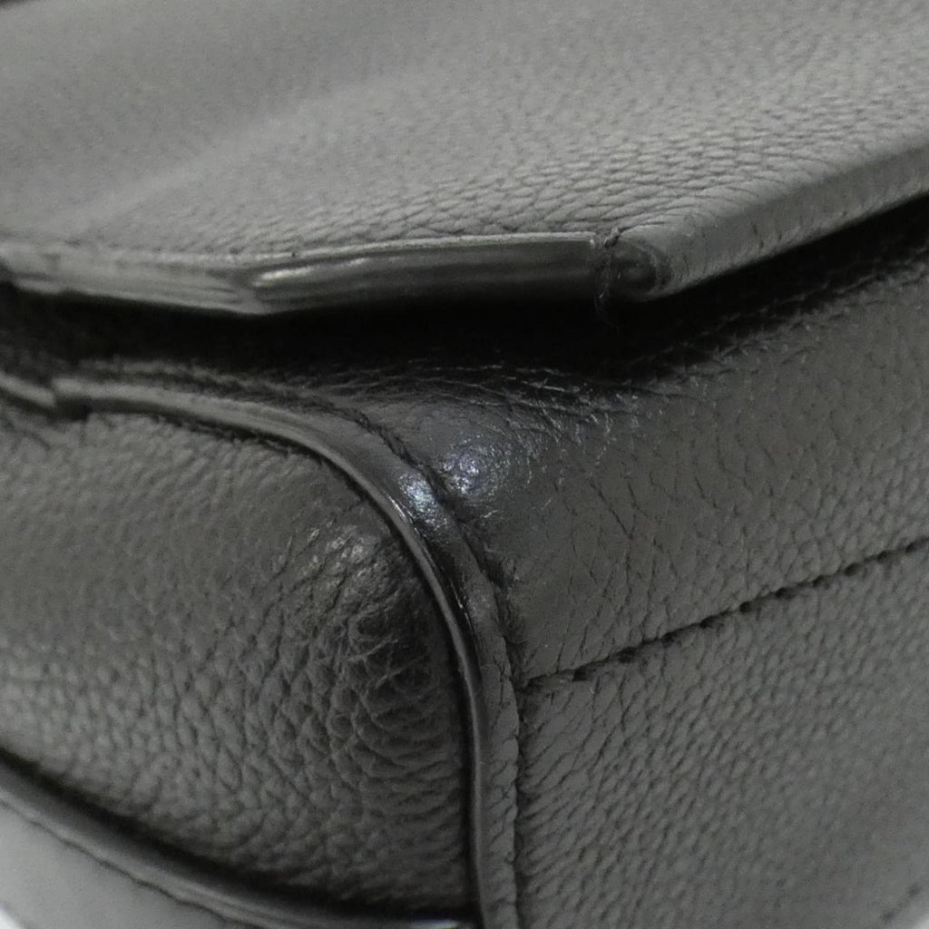 Louis Vuitton Black Leather Shoulder Bag