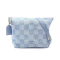 Louis Vuitton Blue Denim Leather Shoulder Bag