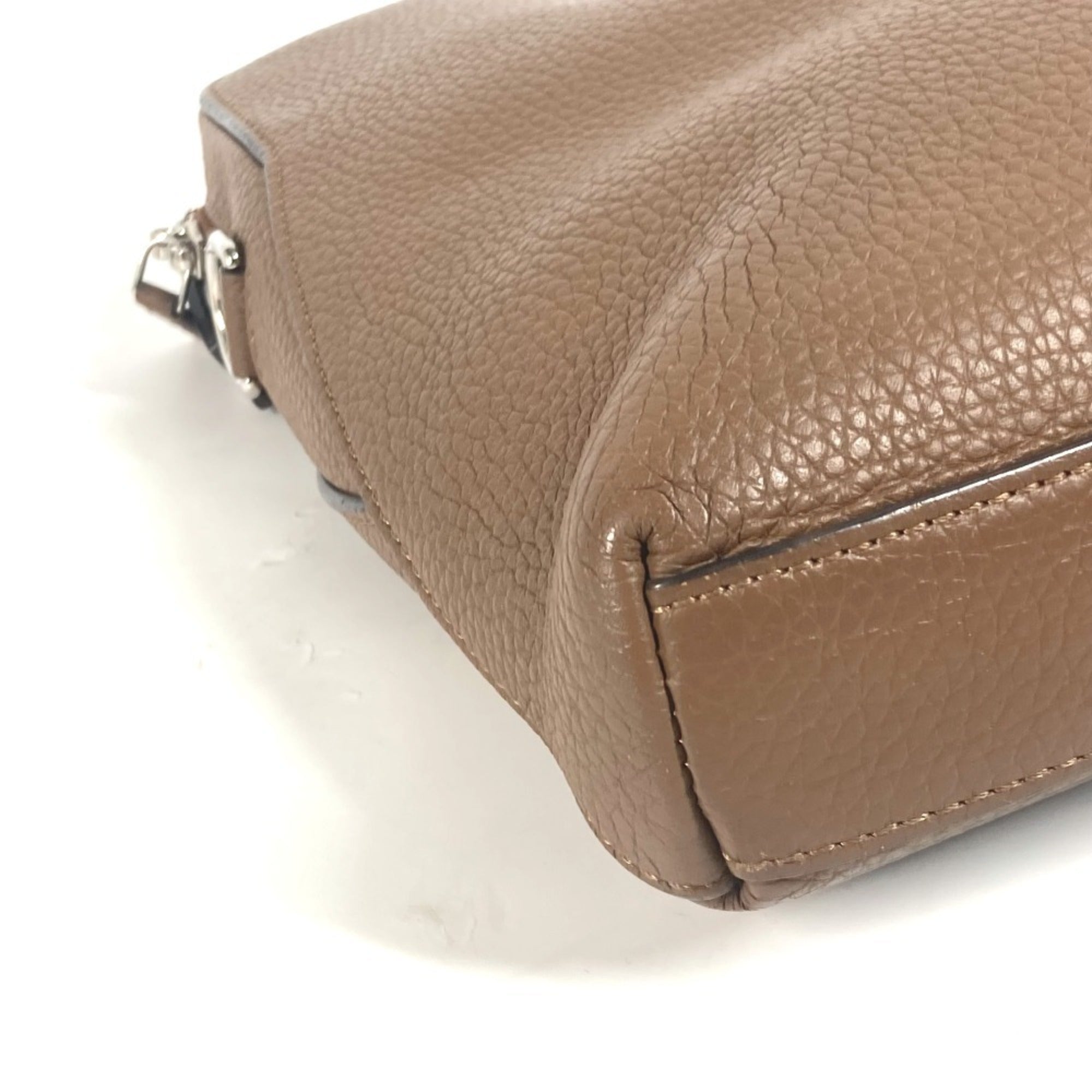 Louis Vuitton Brown Leather Briefcase Handbag Tote Bag