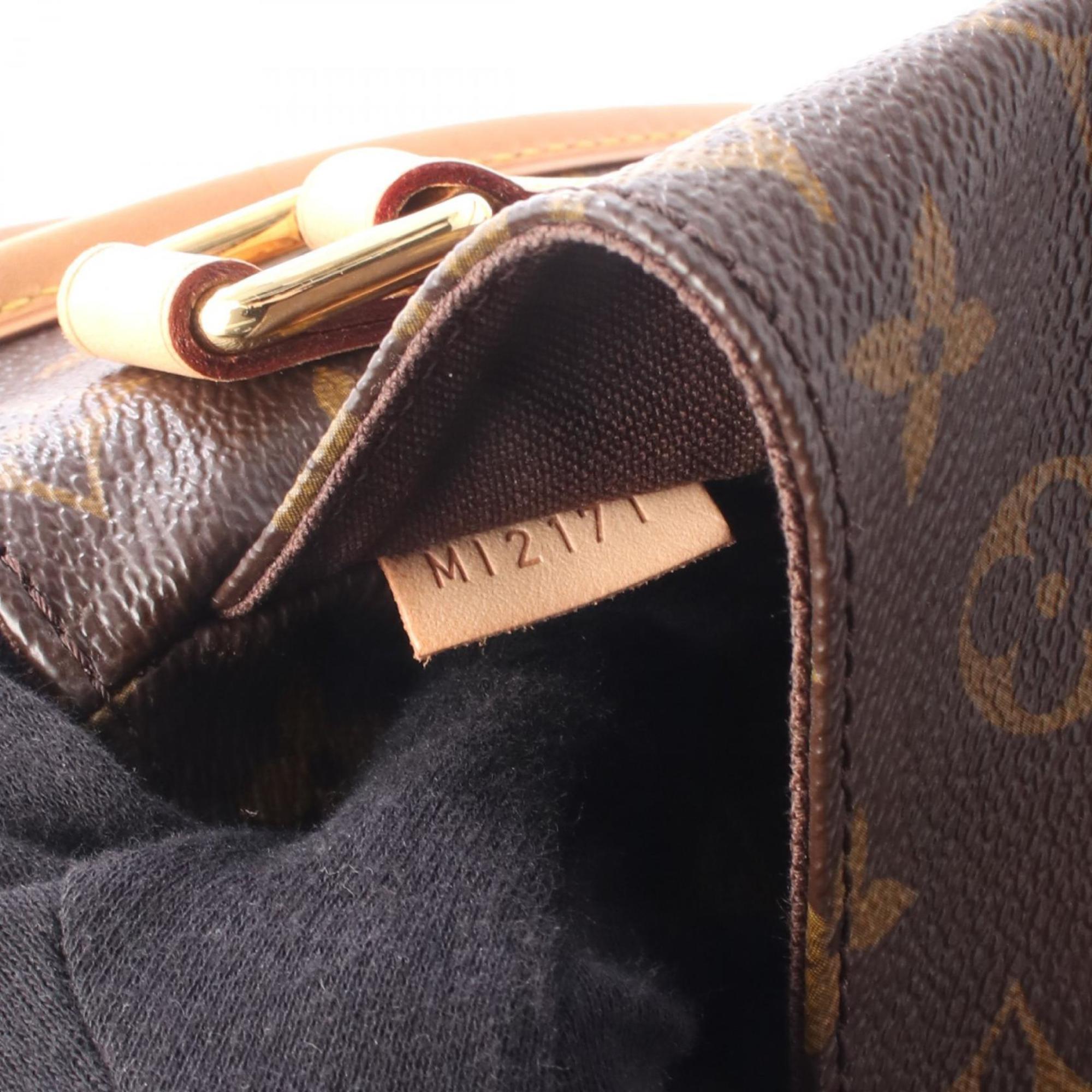 Louis Vuitton Brown Monogram Coated Canvas Leather Handbag Shoulder Bag