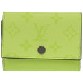 Louis Vuitton Black Fluorescent Yellow Monogram Wallet (Tri-Fold)