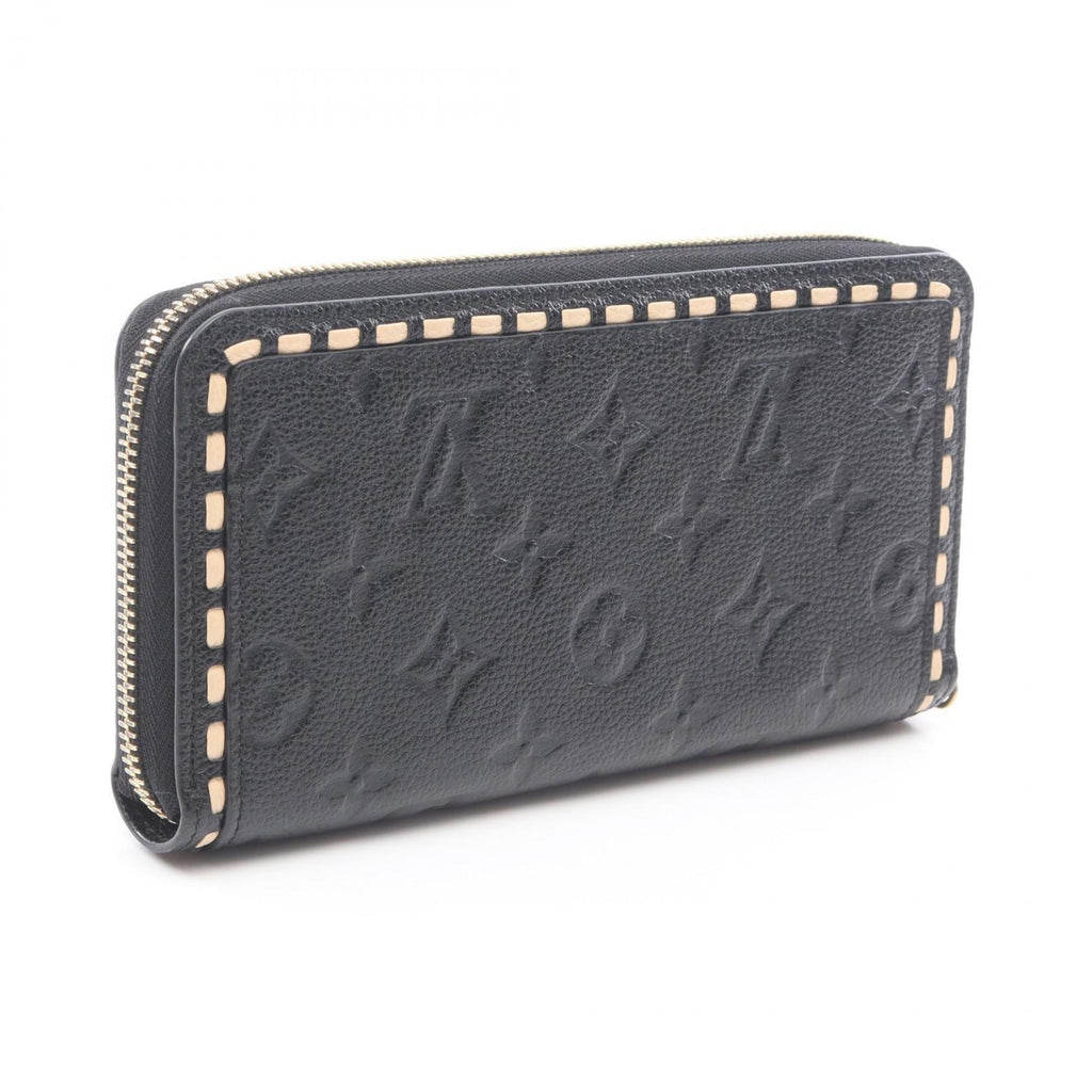 Louis Vuitton Black Ivory Noir Monogram Empreinte Long Wallet