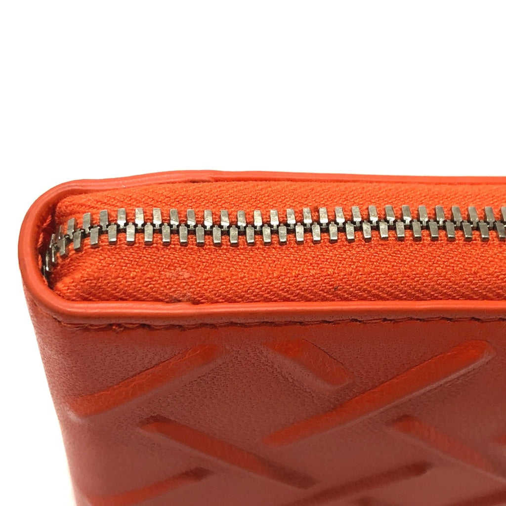 Bottega Veneta Orange Leather Long Wallet (Bi-Fold)