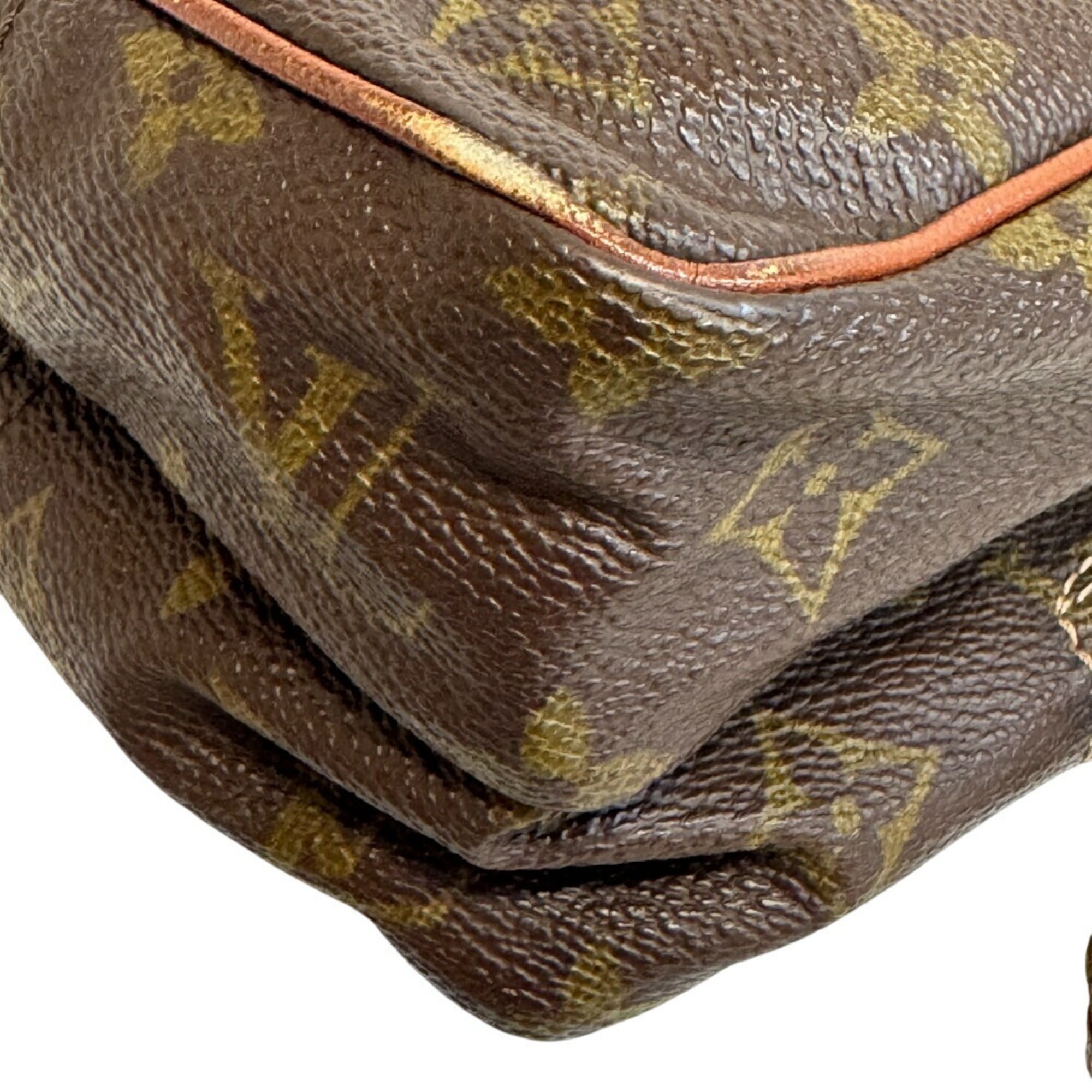 Louis Vuitton Brown Monogram Leather Shoulder Bag