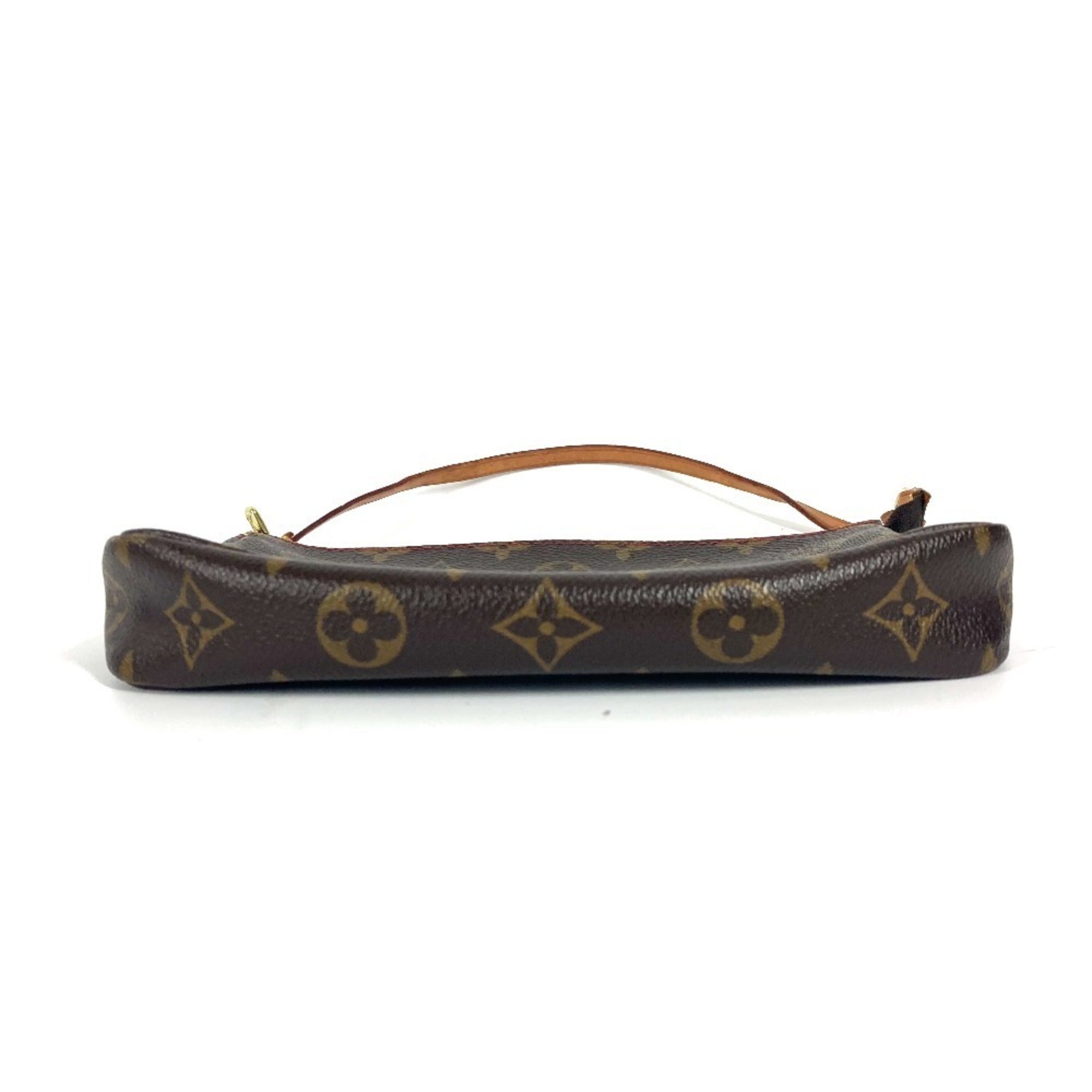 Louis Vuitton Monogram Brown Monogram Cherry Red Color Pochette Pouch