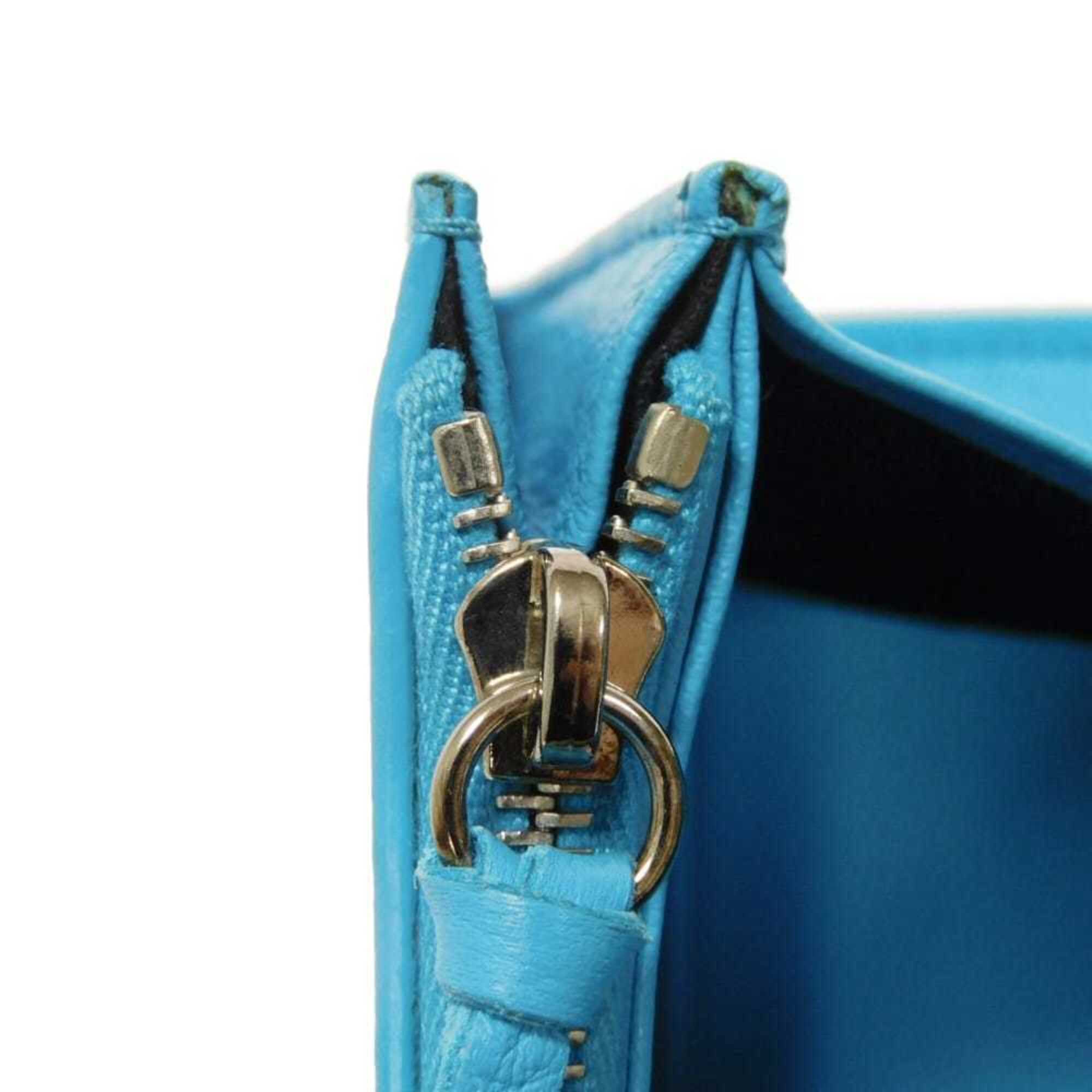 Balenciaga Blue Leather Long Wallet (Bi-Fold)