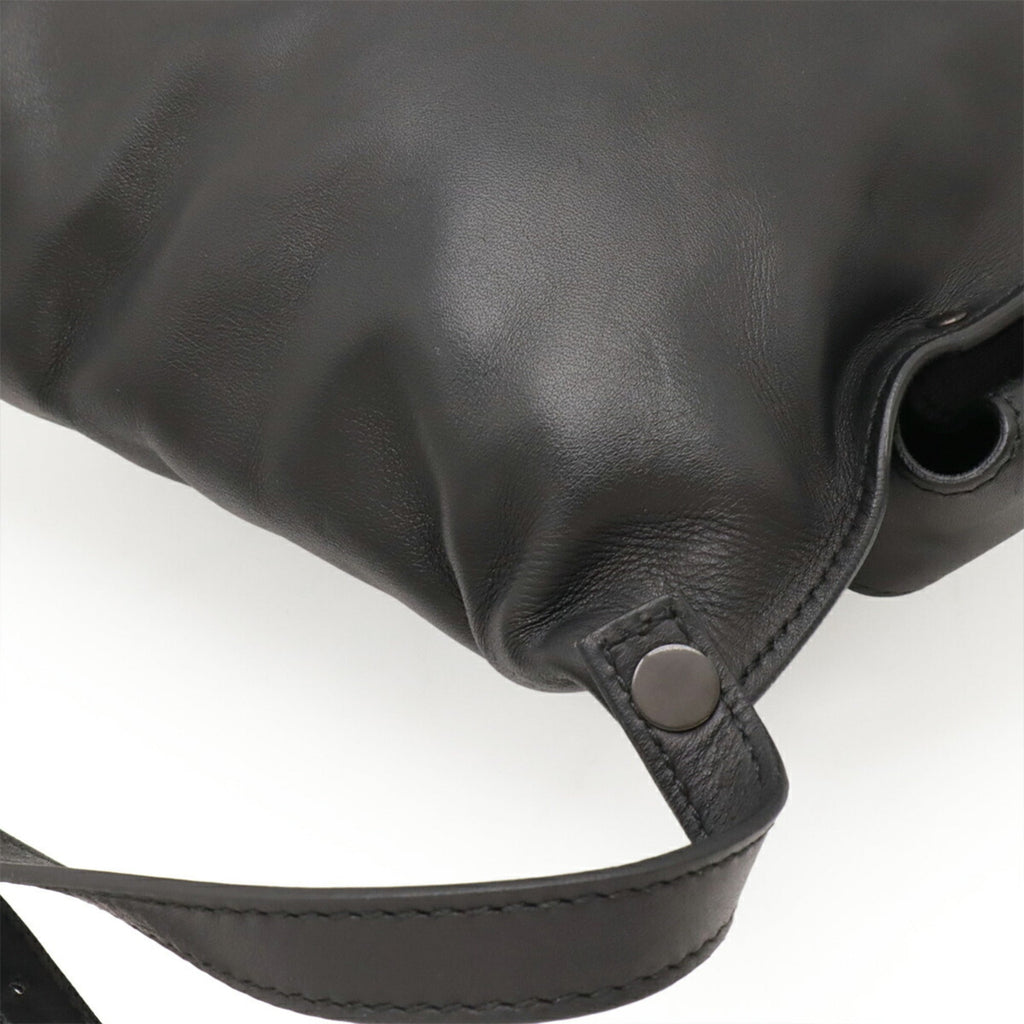 Bottega Veneta Black Leather Fanny Pack
