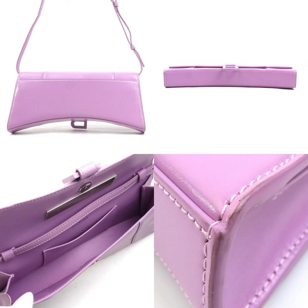 Balenciaga Pink Purple Leather Shoulder