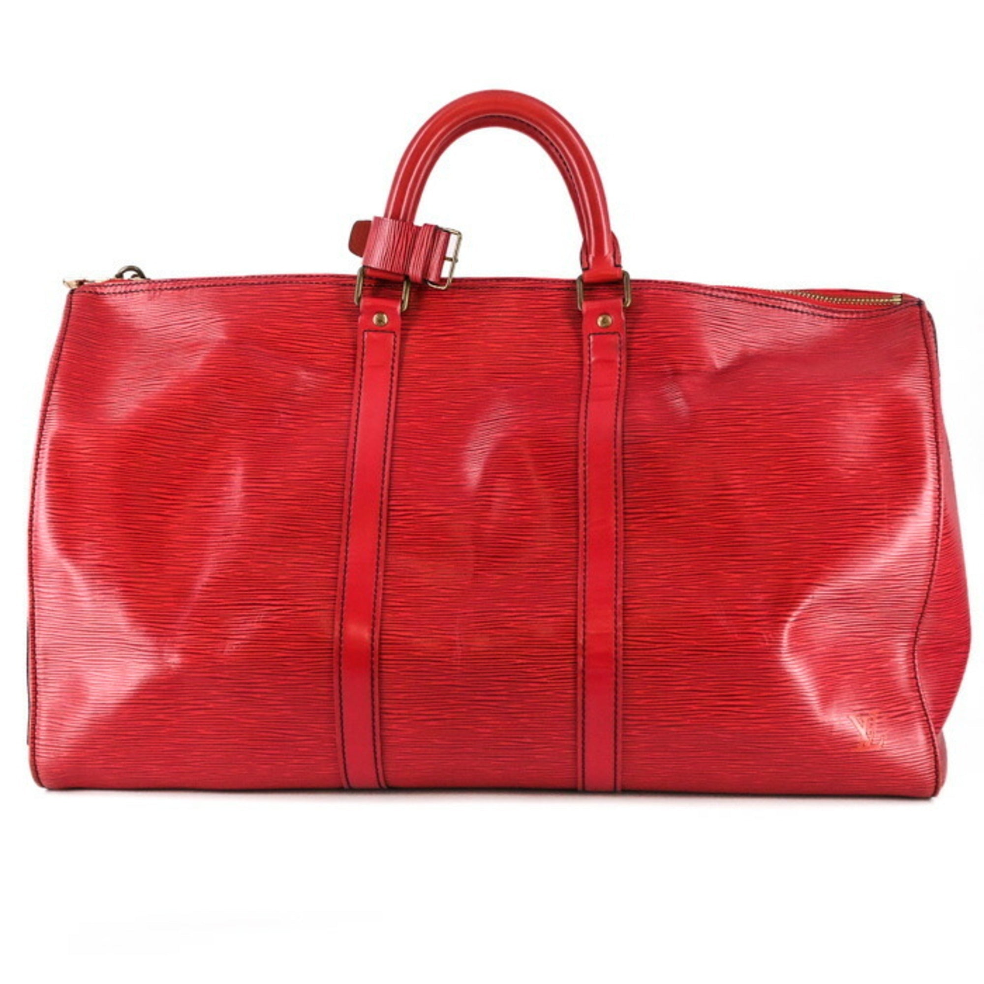 Louis Vuitton Epi Red Color Epi Leather Boston Bag Handbag
