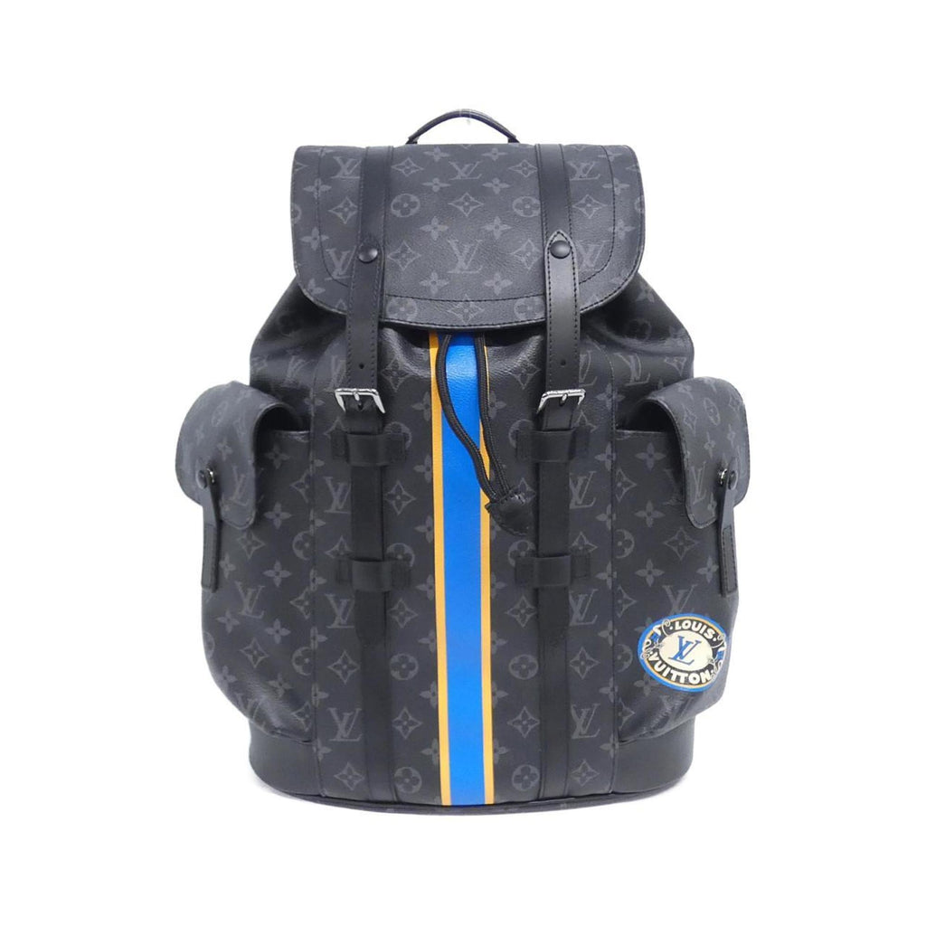 Louis Vuitton Black Coated Canvas Backpack