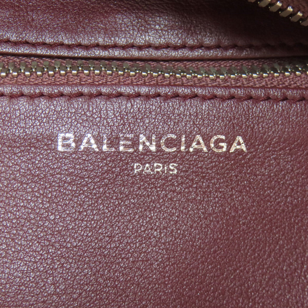 Balenciaga Bordeaux Leather Hand